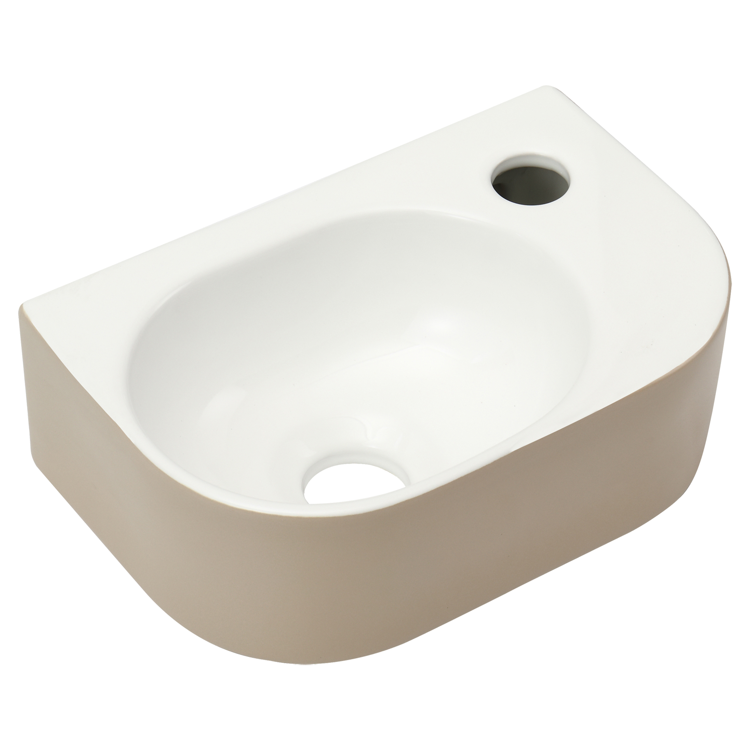 38.010.87 Differnz Lina fontein  beige/hoogglans wit 30 x 20 x 10 cm (tolerantie: +/- 5mm)