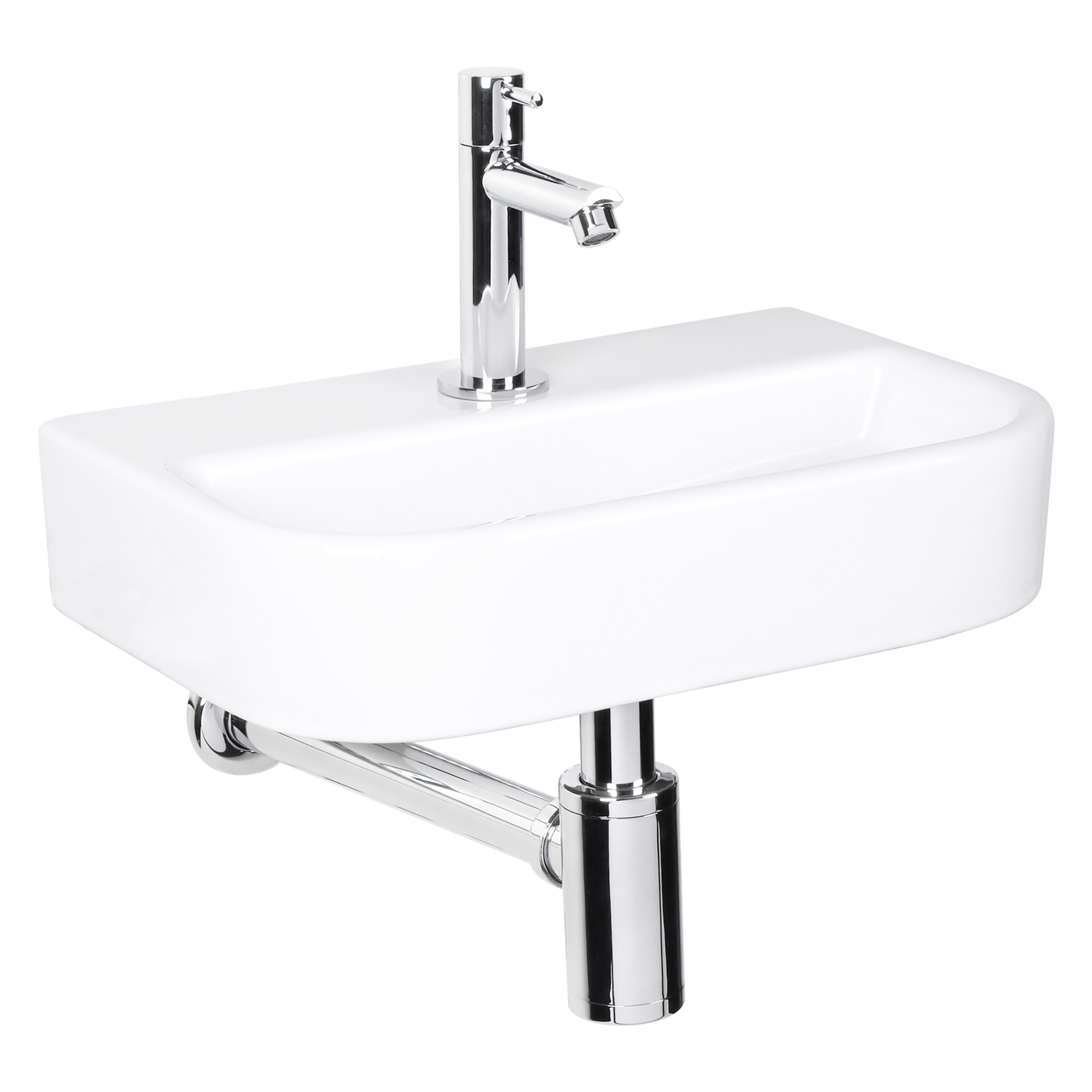 38.015.00 Differnz Ovale Small fonteinset  wit 38 x 24 x 8 cm (tolerantie: +/- 5mm)