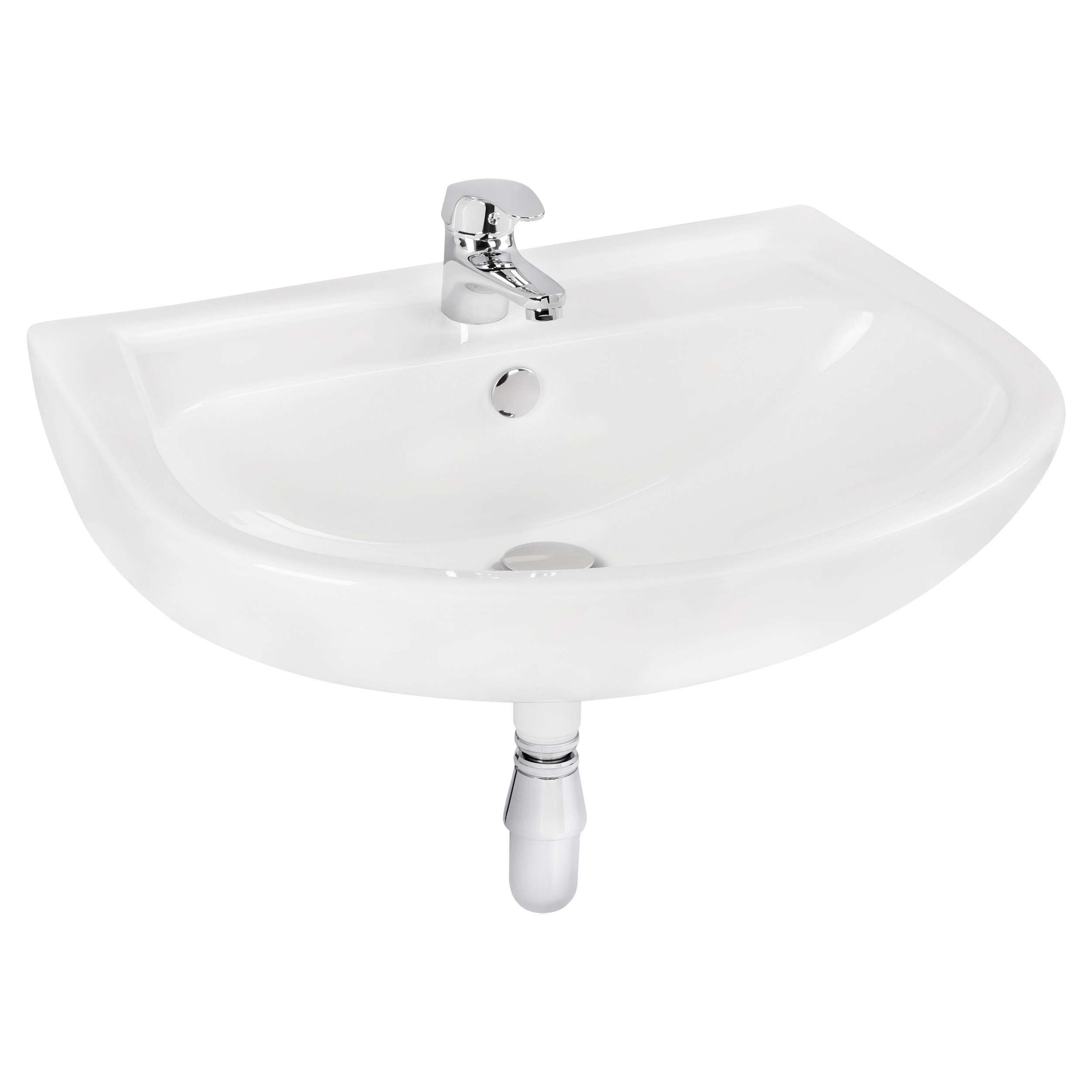 38.020.01 Differnz Liv wastafelset keramiek wit 62 x 46 x 19 cm (tolerantie: +/- 5mm)