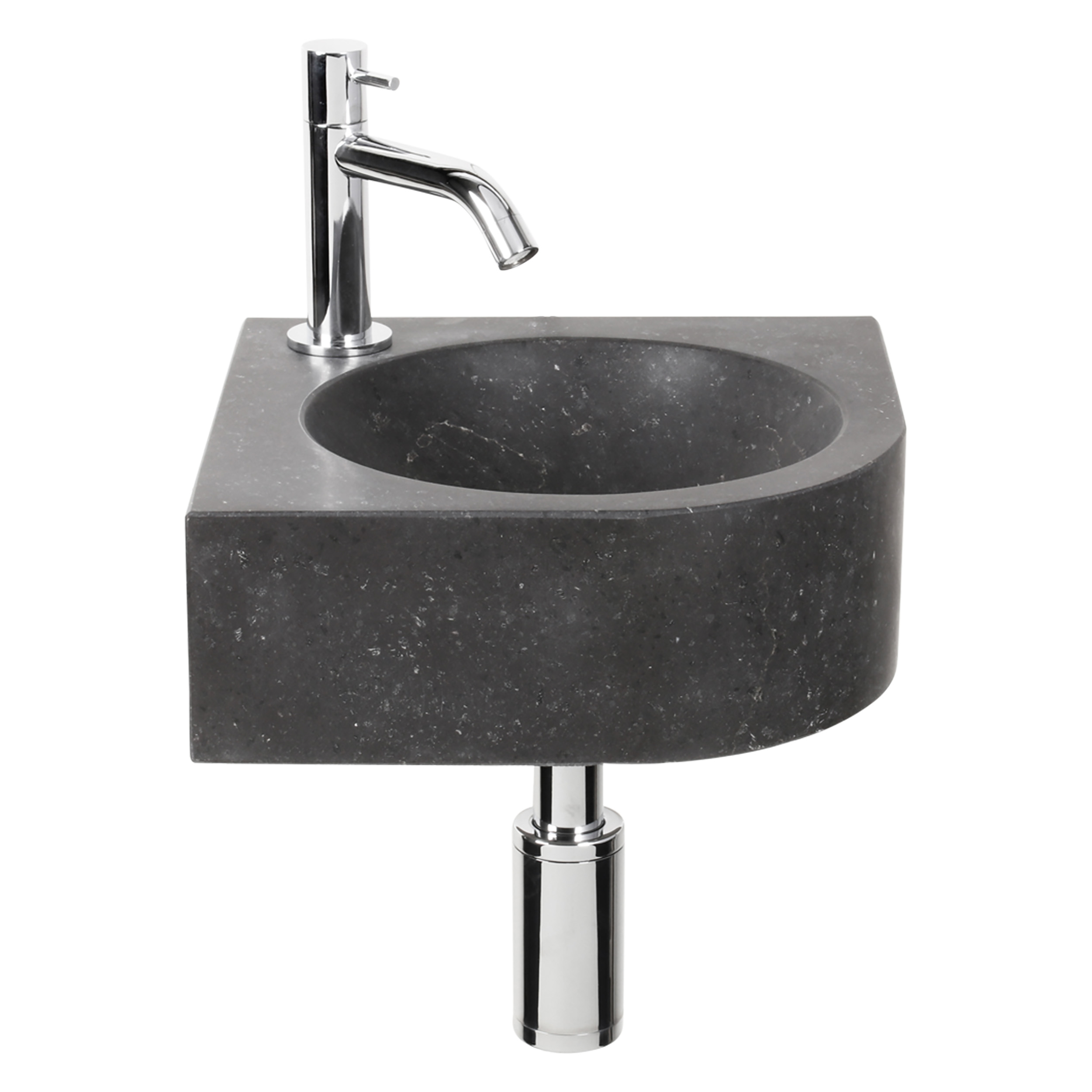 38.025.00 Differnz Cleo fonteinset  zwart 30 x 30 x 10 cm