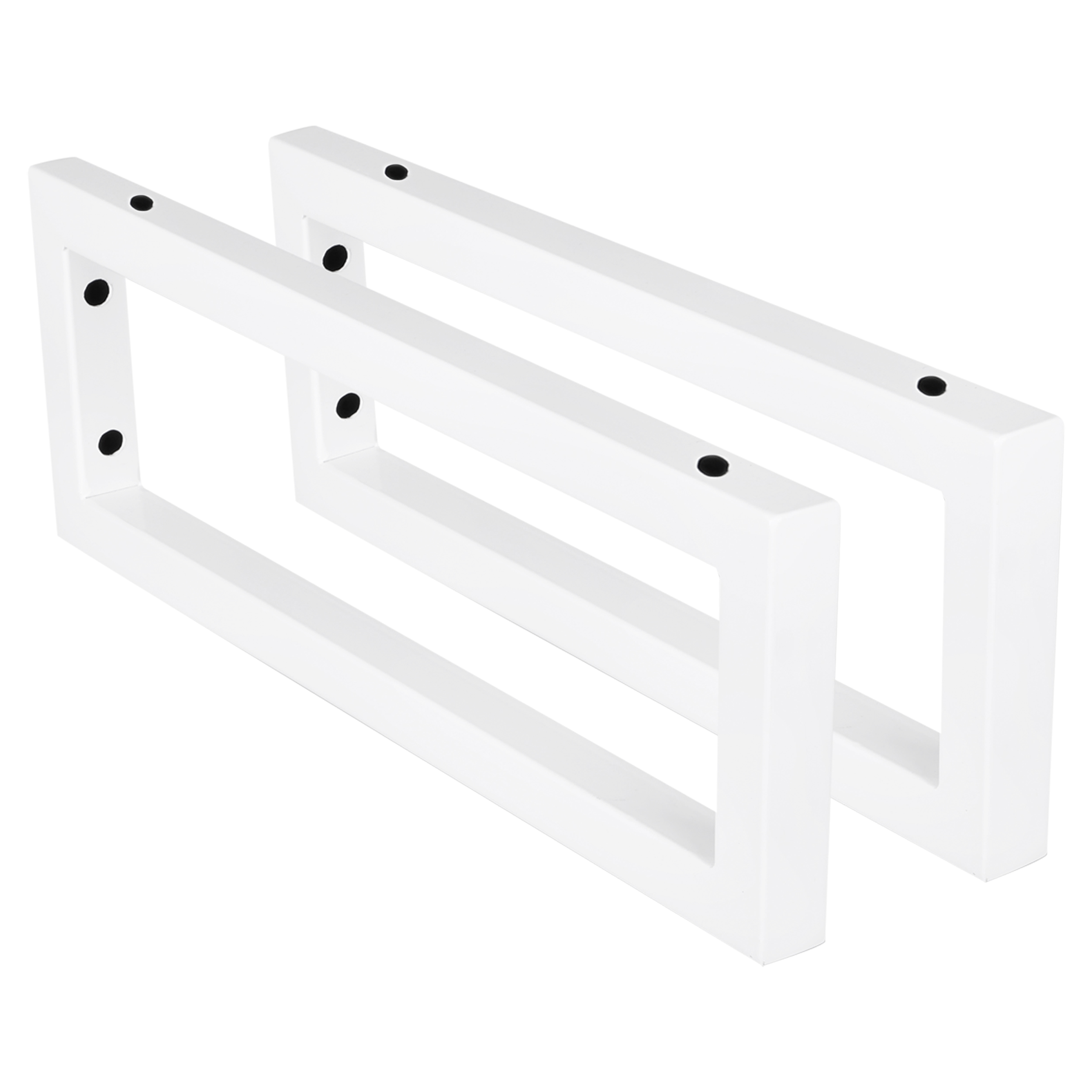 38.215.15 Differnz  ophangbeugel voor wastafel - rechthoek wit 44 x 15 x 2.5 cm