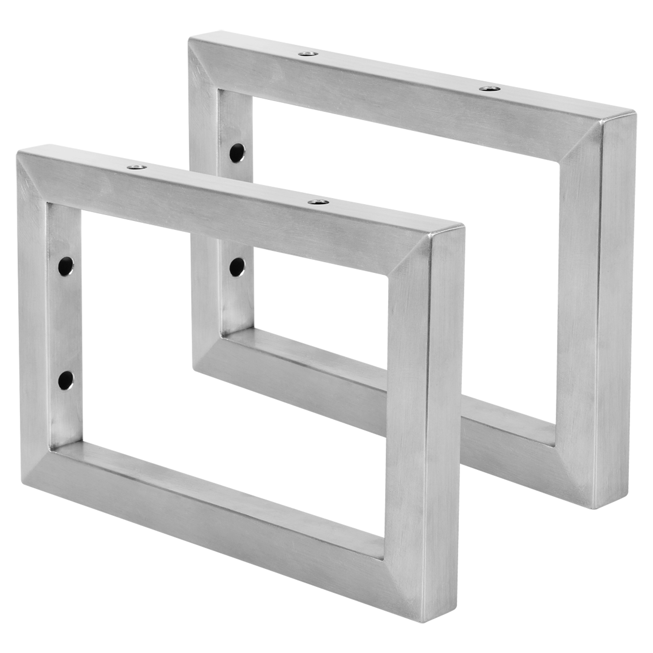38.215.21 Differnz  ophangbeugel voor wastafel - rechthoek RVS 23 x 15 x 2.5 cm