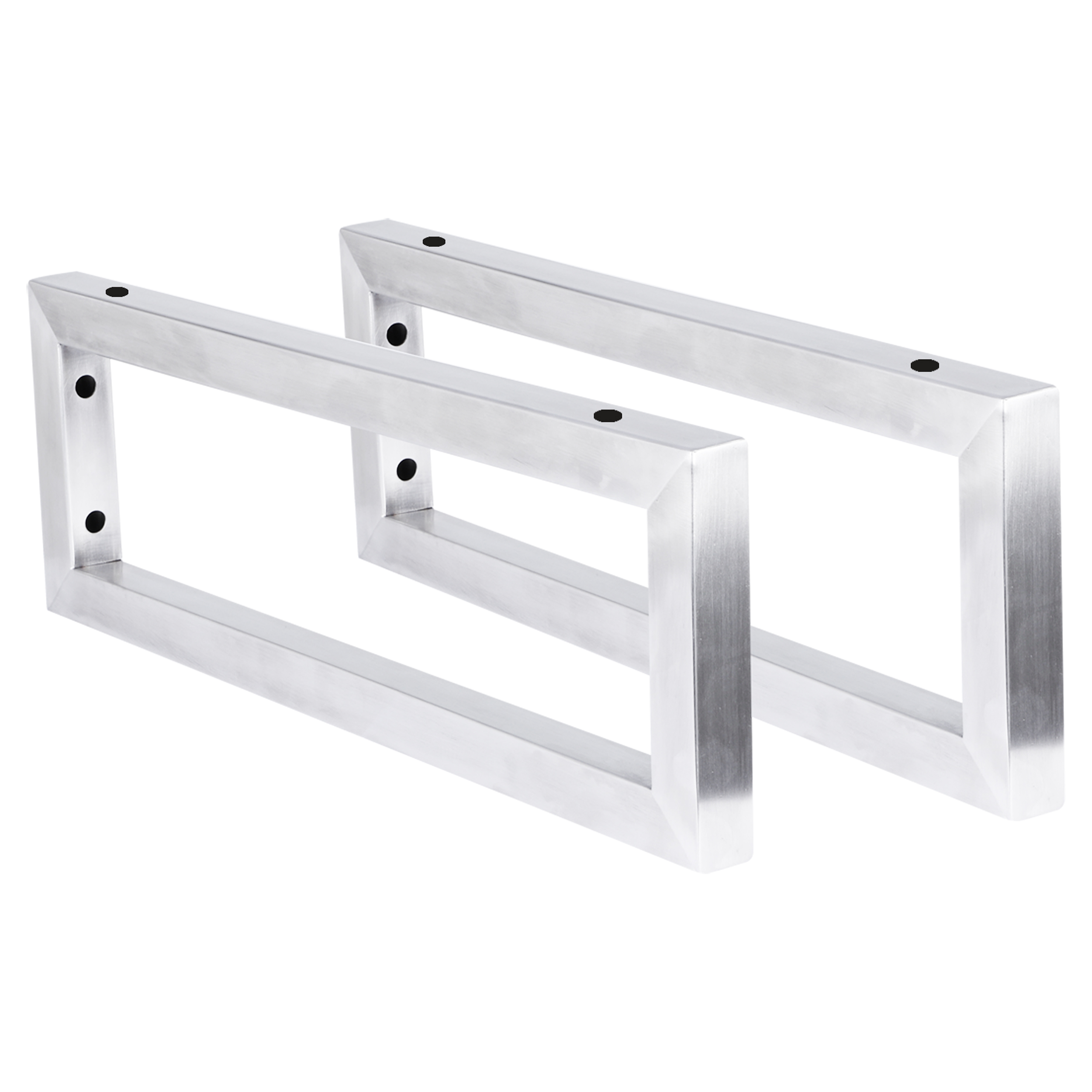 38.215.26 Differnz  ophangbeugel voor wastafel - rechthoek chroom 44 x 15 x 2.5 cm