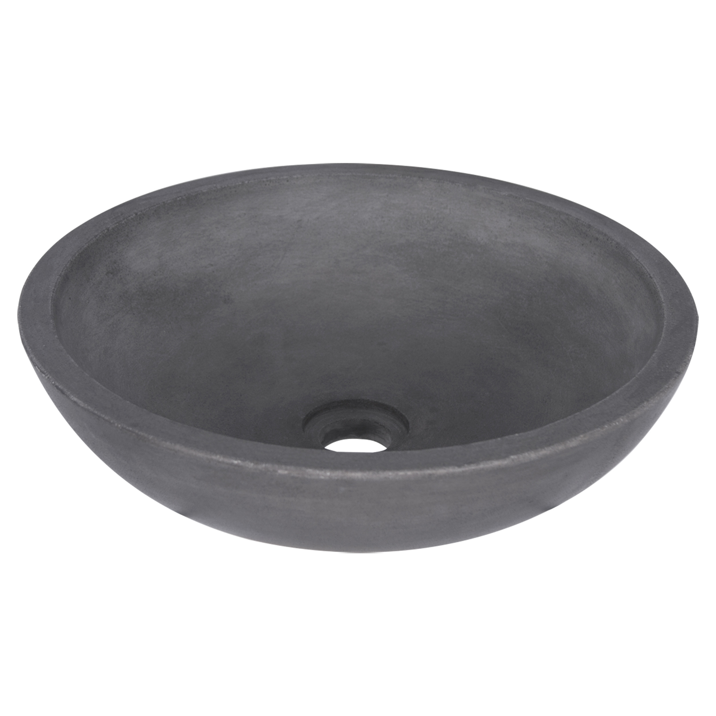 38.251.02 Differnz Ravano waskom beton donkergrijs Ø 40 x 12 cm