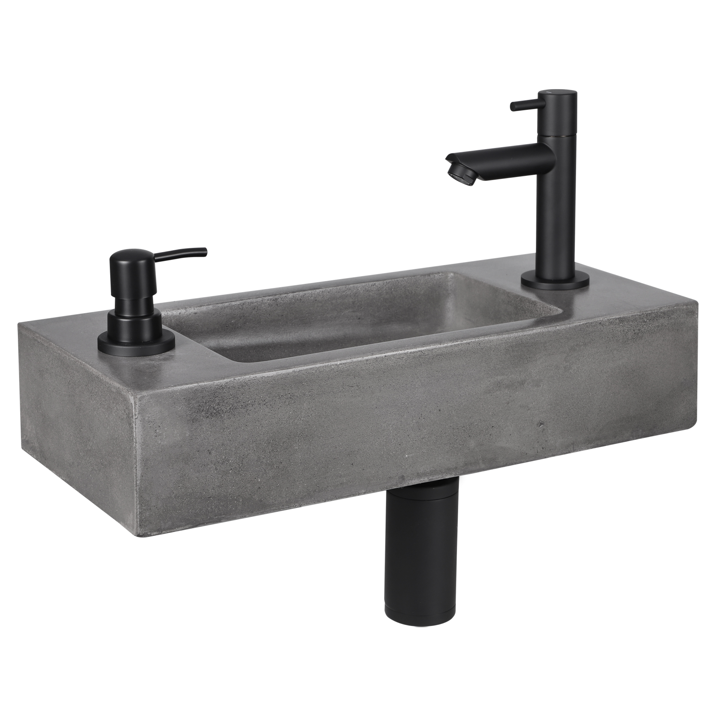38.251.10 Differnz Jax fonteinset  donkergrijs 42 x 18.5 x 9 cm