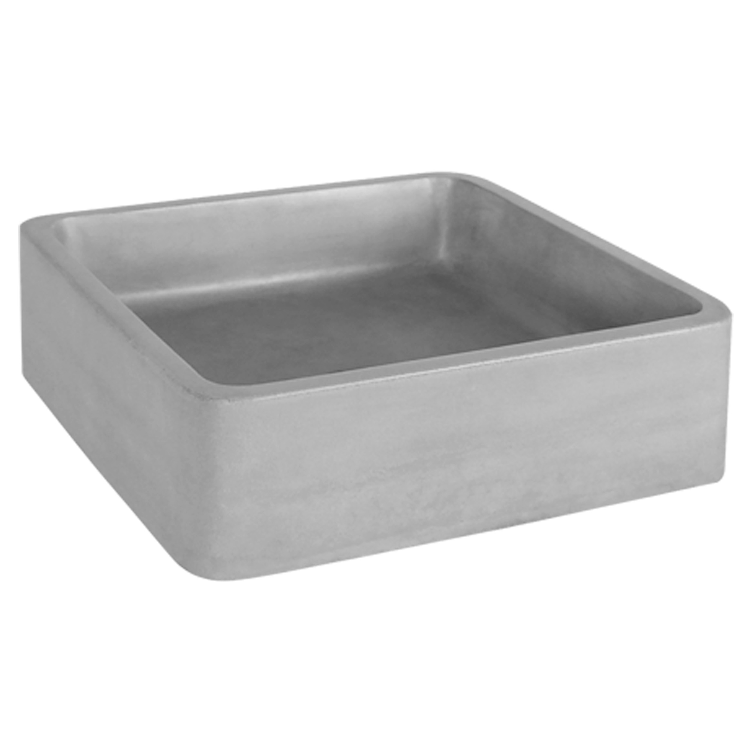38.251.19 Differnz Marba waskom beton lichtgrijs 40 x 40 x 12 cm