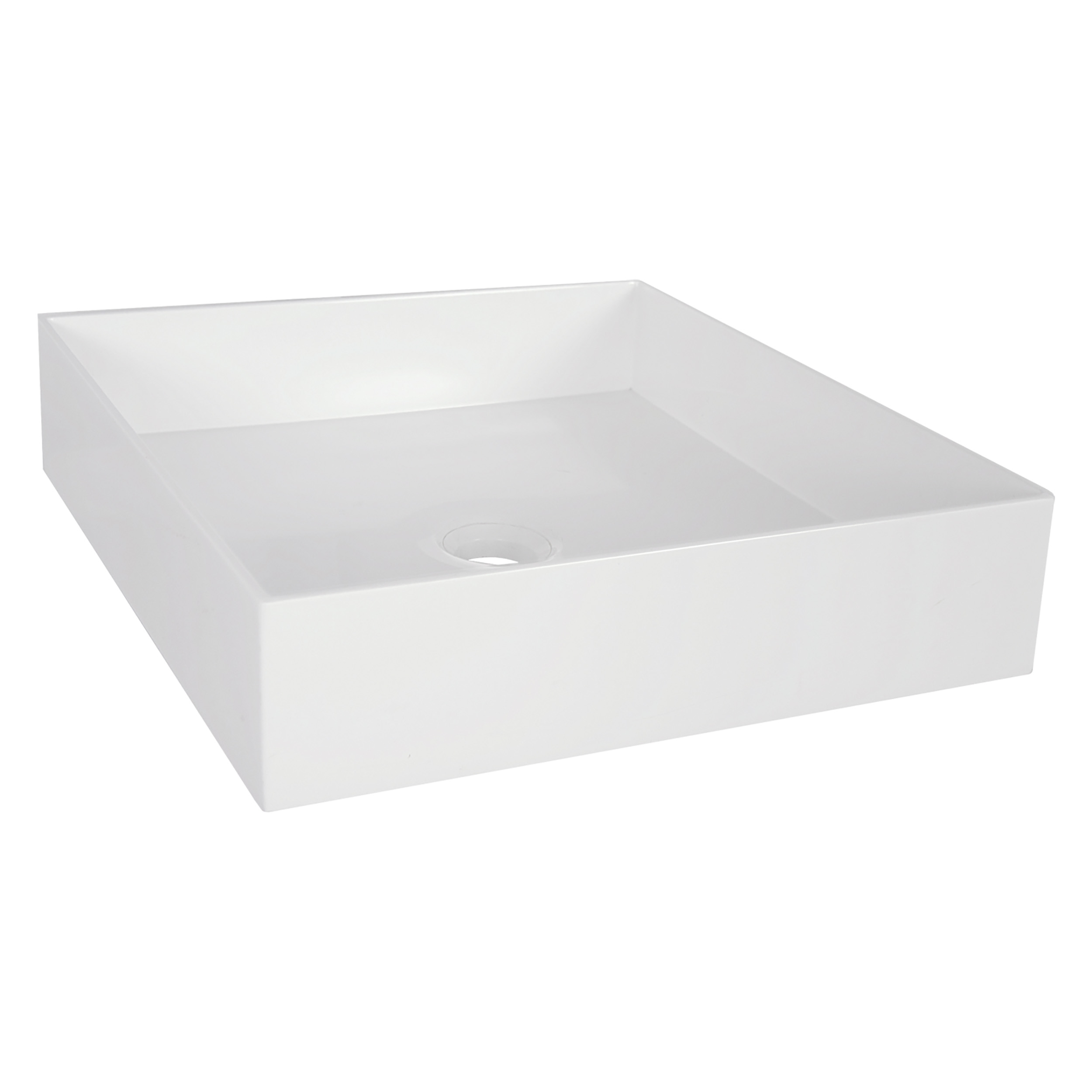 38.253.04 Differnz Jura waskom polybeton wit 42 x 42 x 10 cm