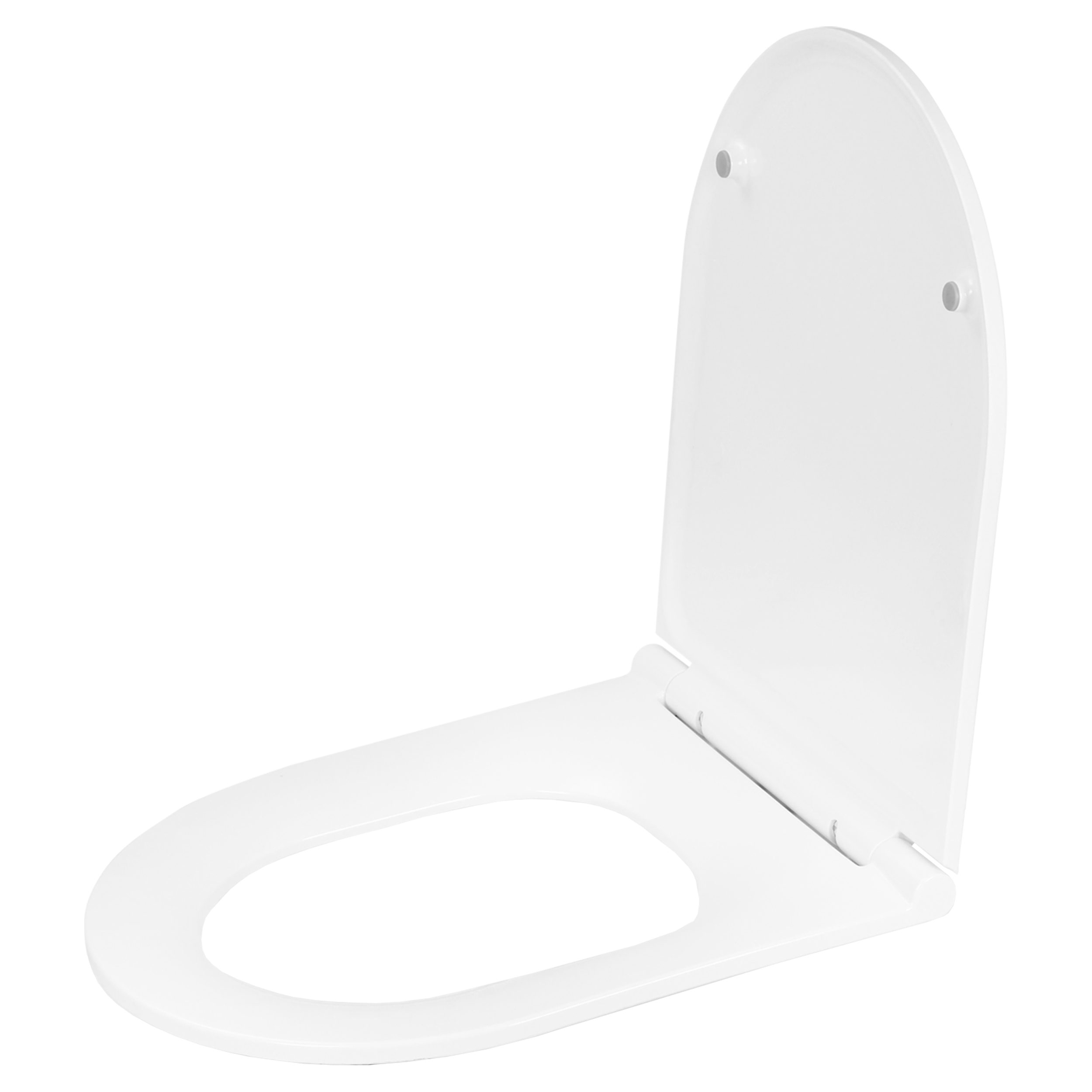 38.500.00 Differnz  toiletzitting voor mat wit rimless wandtoilet (artikel 38.500.06) mat wit 46.3 x 36.1 x 5 cm