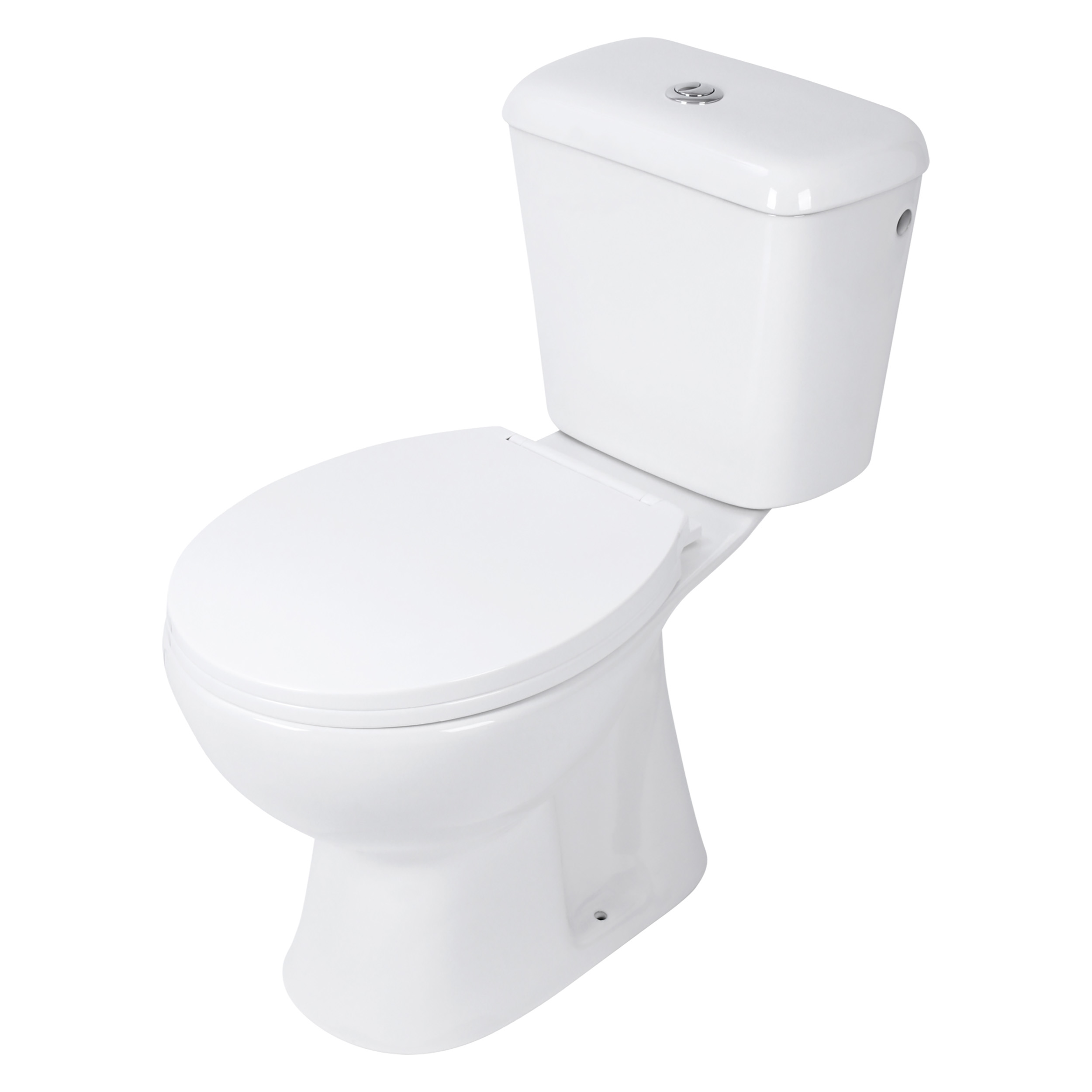 38.500.01 Differnz  toiletpot staand - AO uitgang - met reservoir - inclusief wc-bril - 65.8 x 72.5 x 36 cm - wit