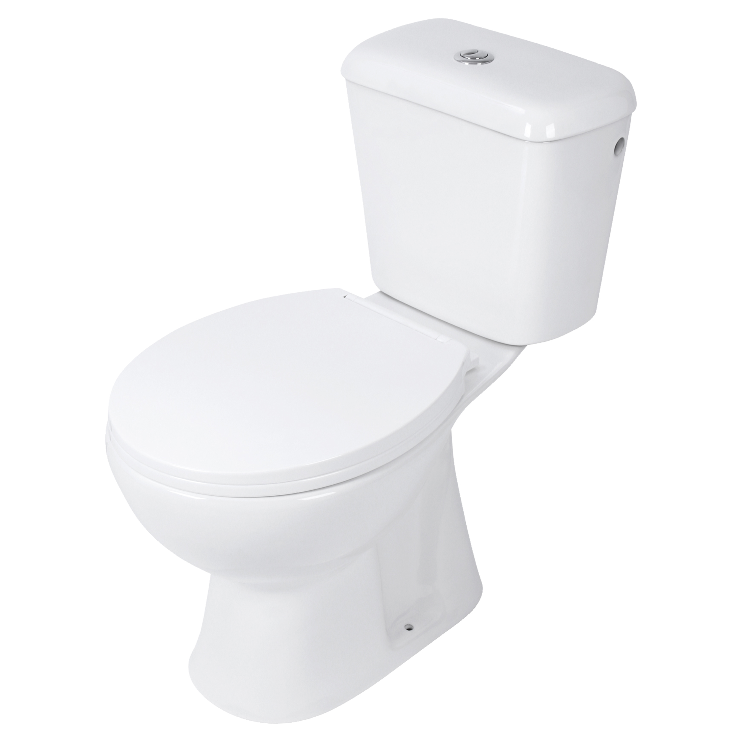 38.500.01 Differnz  toiletpot staand - AO uitgang - met reservoir - inclusief wc-bril wit 72 x 65.8 x 36.5 cm