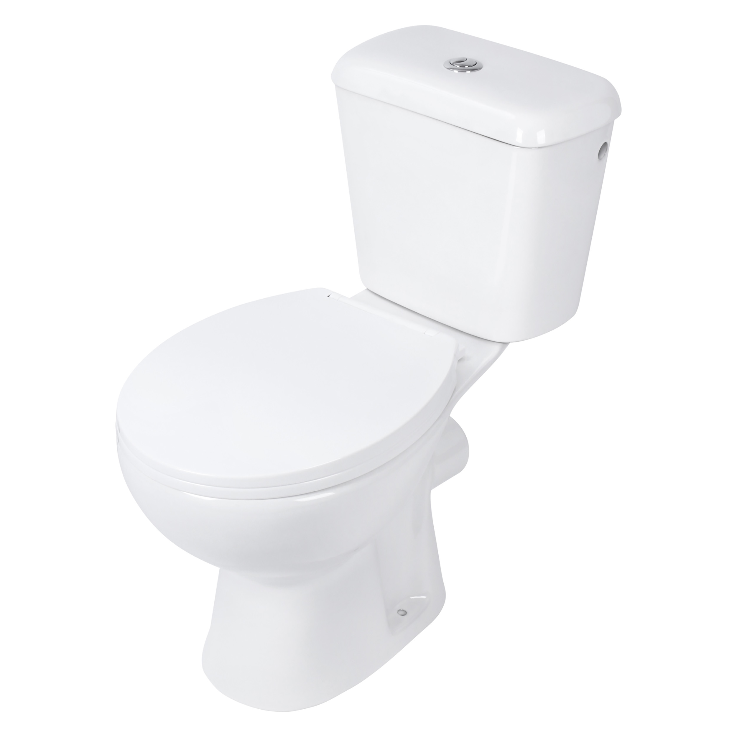 38.500.02 Differnz  toiletpot staand - PK uitgang - met reservoir - inclusief wc-bril - 66.5 x 72.5 x 36 cm - wit