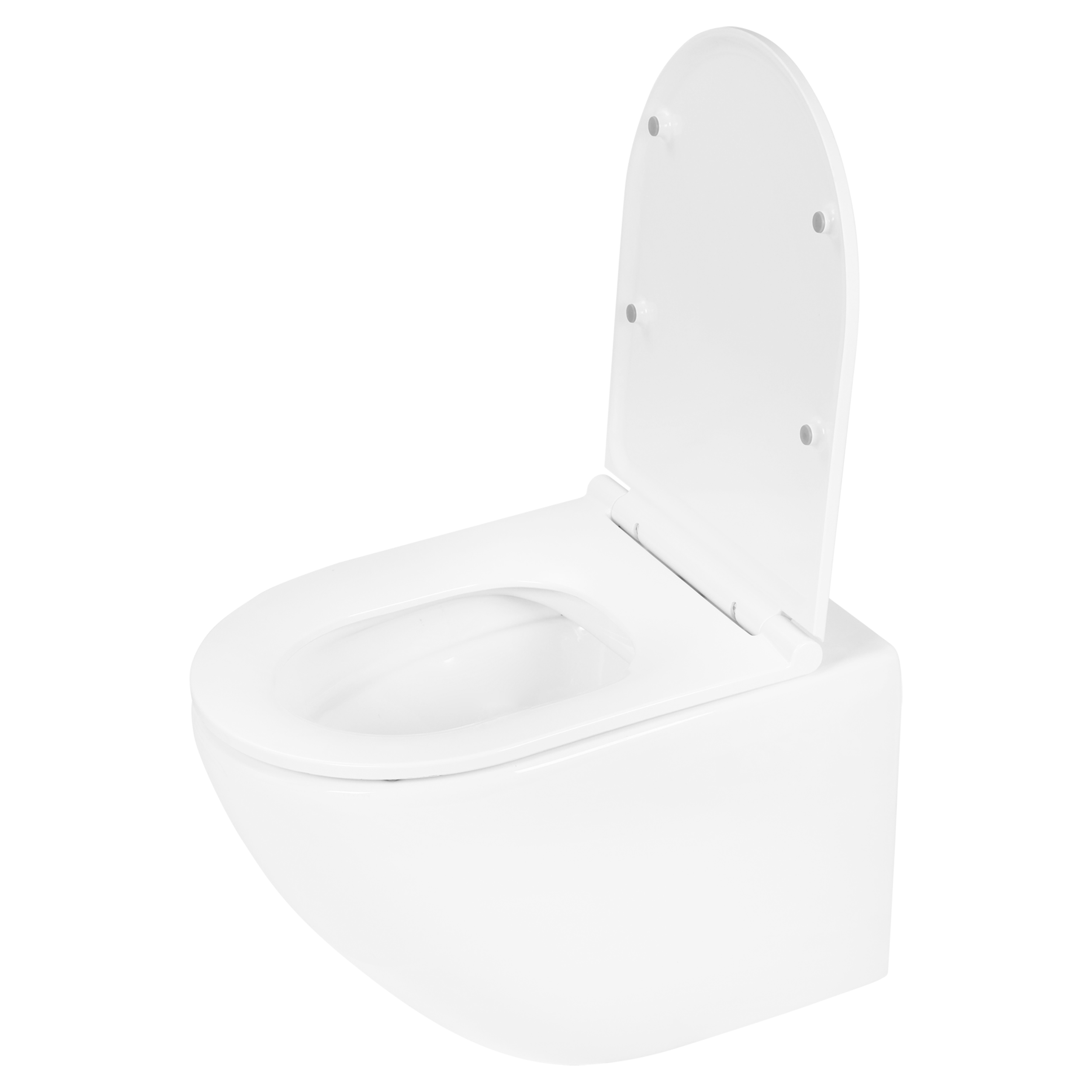 38.500.06 Differnz  wand toilet rimless - met zitting mat wit 51.5 x 35.5 x 36.5 cm