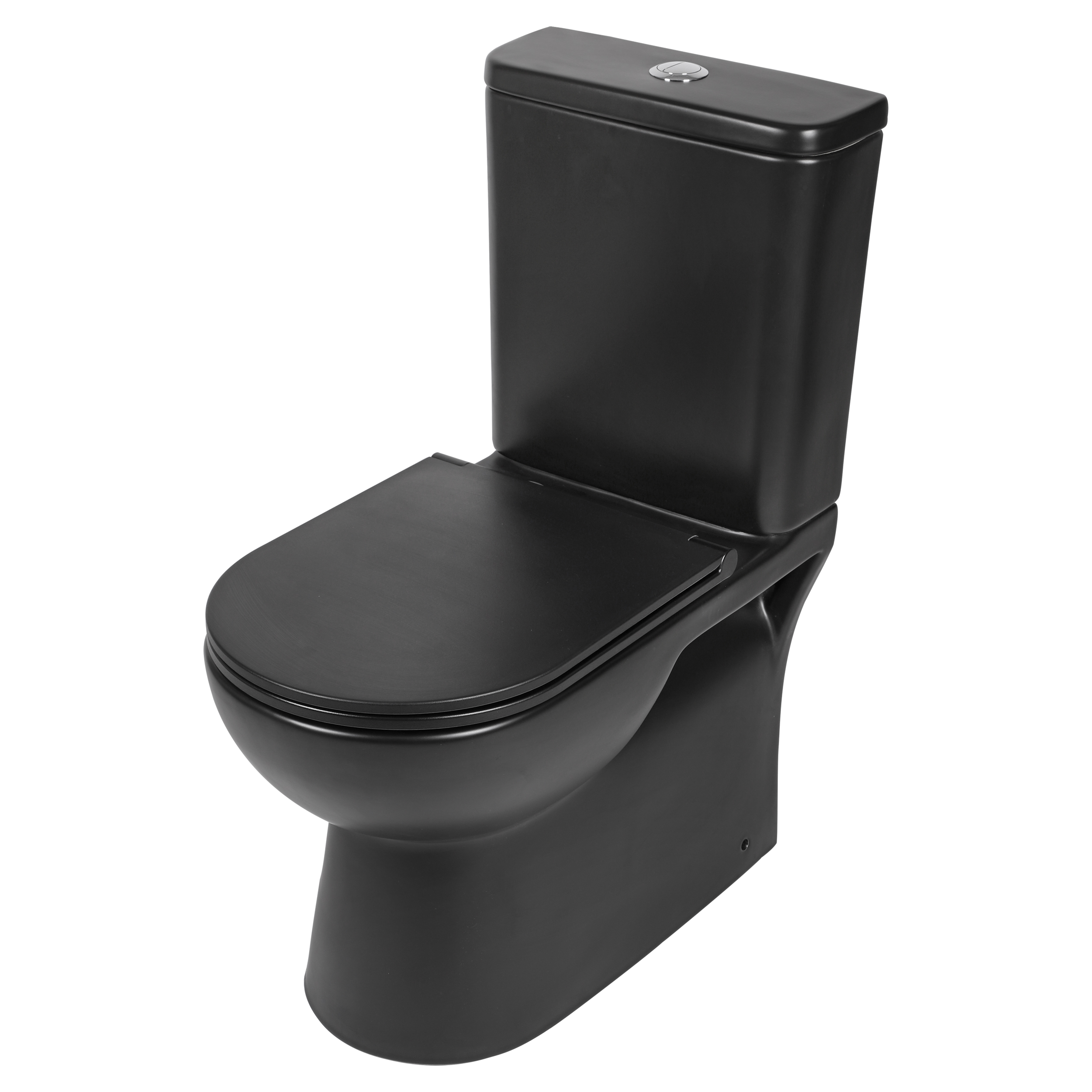 38.500.11 Differnz  toilet duoblok - rimless/universeel mat zwart 
