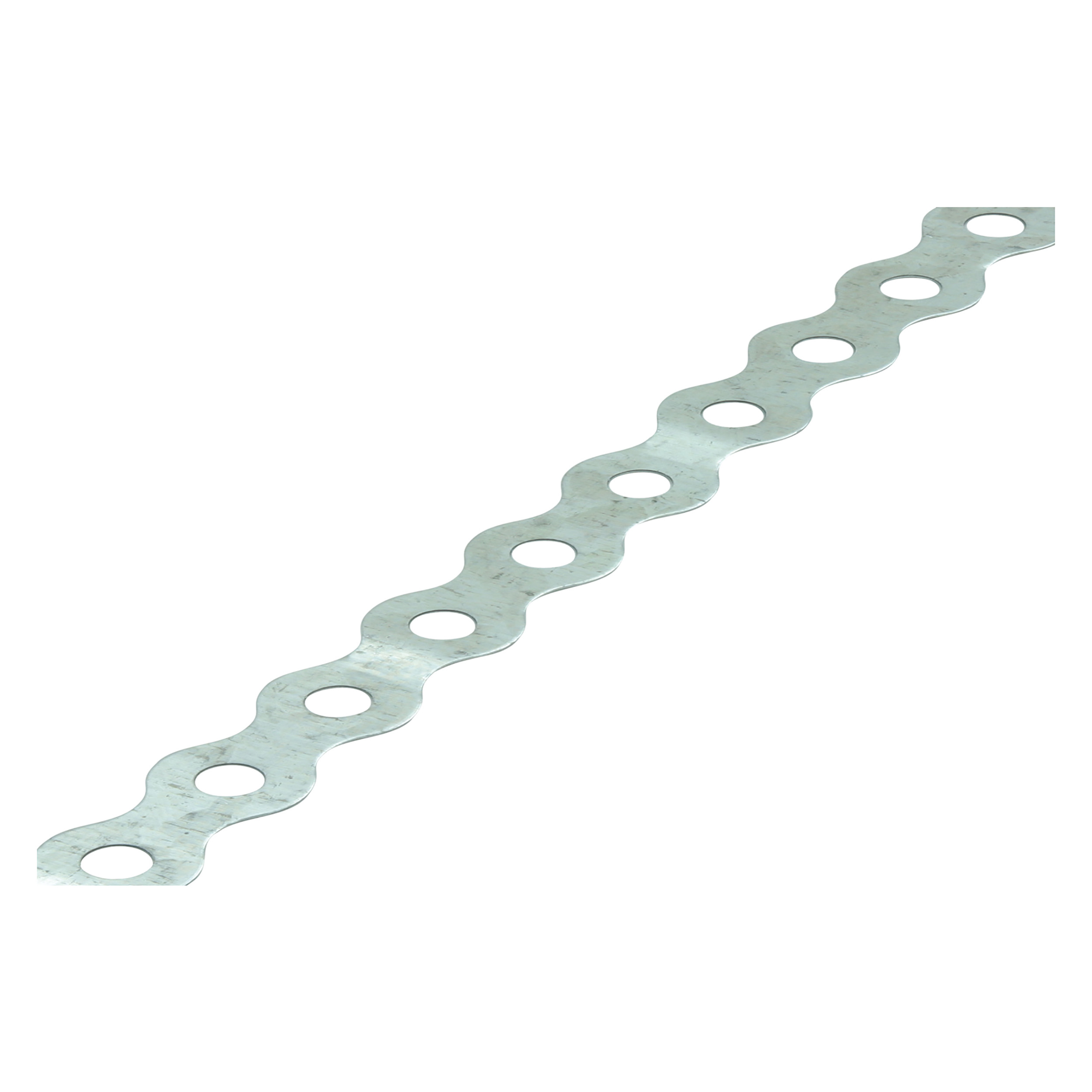 41.923.20   bandijzer gegolfd - geperforeerd - verzinkt  17 x 0.70 mm (10 m)