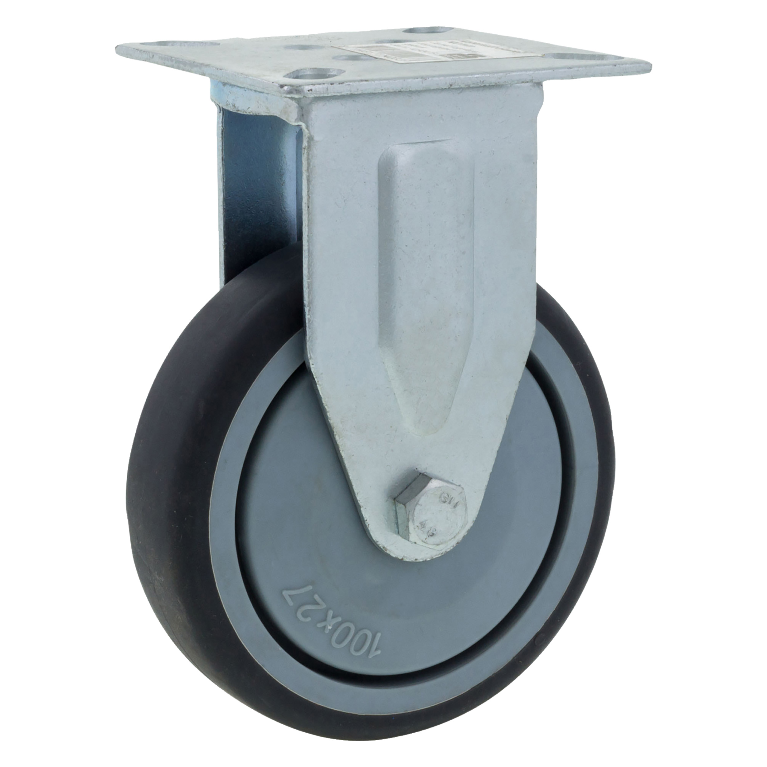 42.924.15   apparaatbokwiel kogellager - verzinkt - max 60 kg  100 mm
