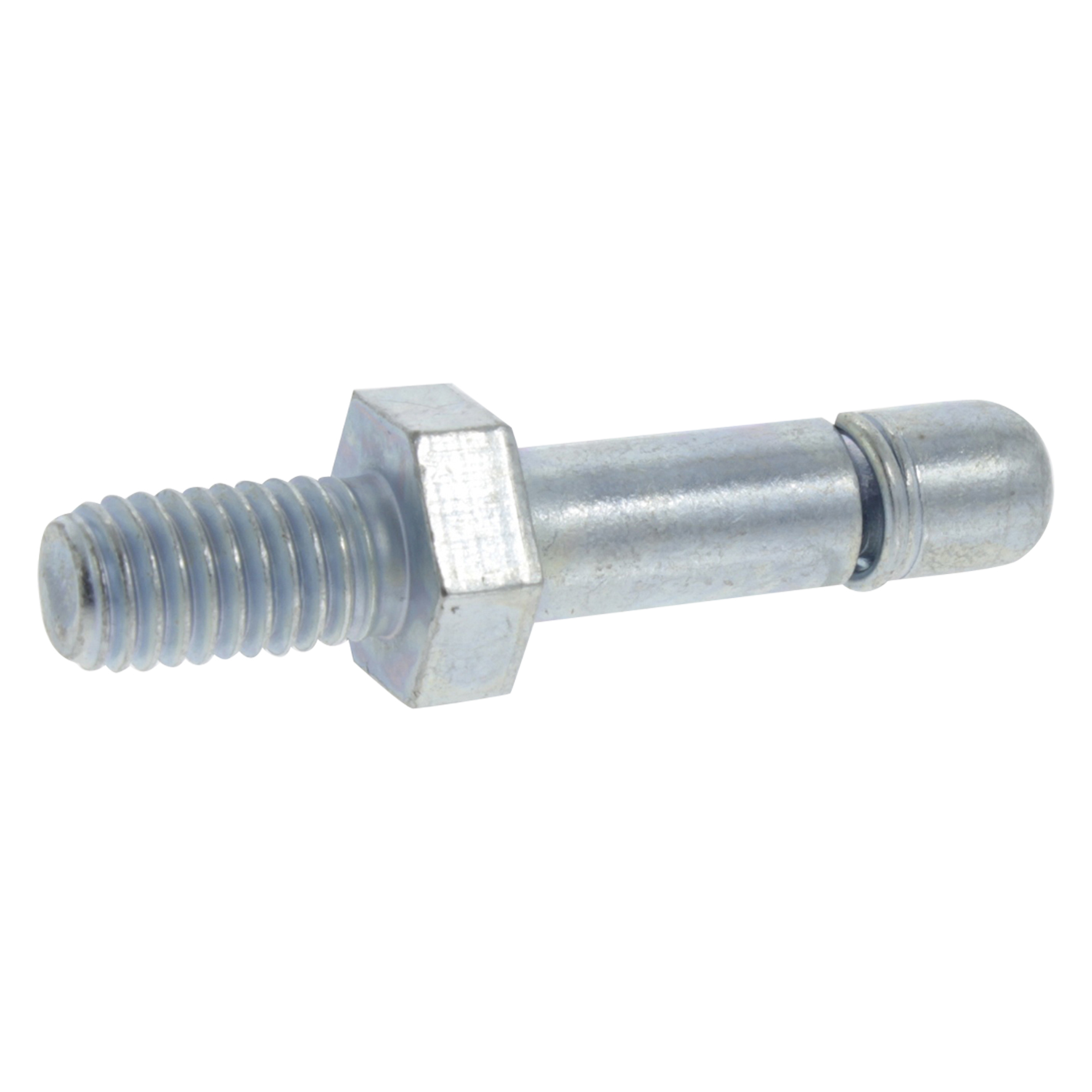 42.924.27   stift met bout - t.b.v. meubelzwenkwiel - verzinkt  M10/10 mm X 15 mm