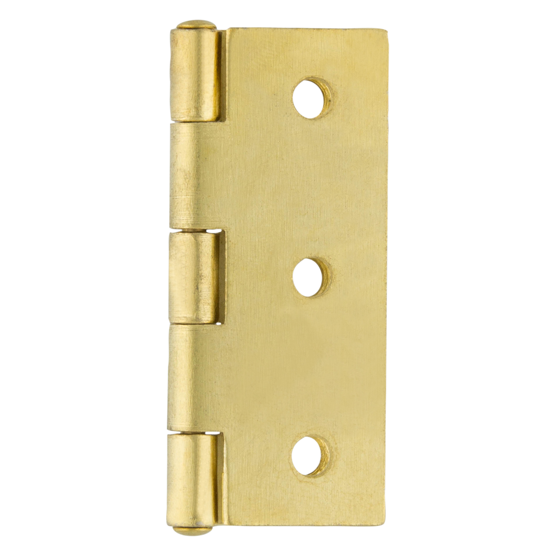 43.008.86   scharnier smal model - met vaste pen - vermessingd  60 x 46 mm