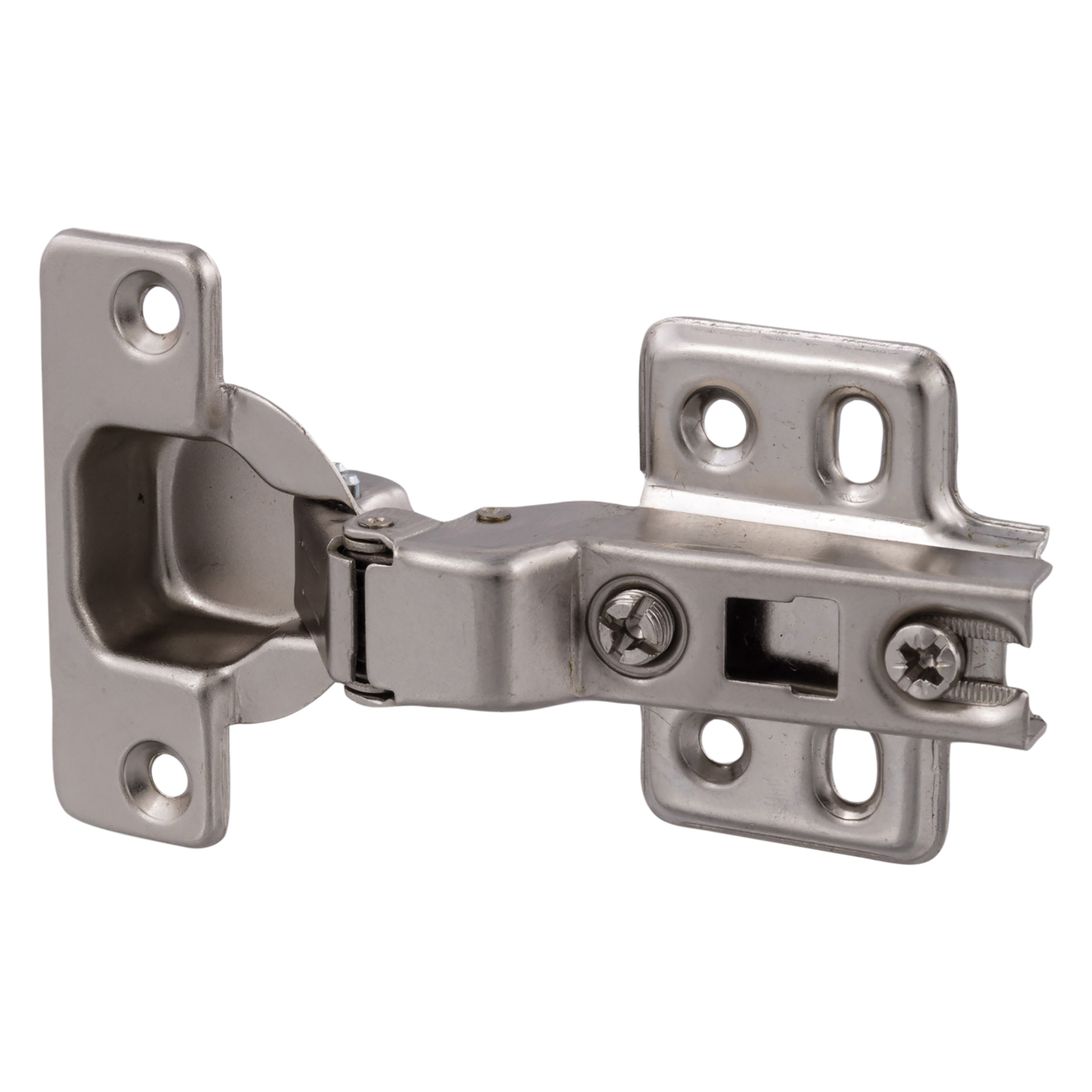 43.100.80   inboorscharnier inbouw - 1/2 opliggend - 110 gr - nikkel  35 mm