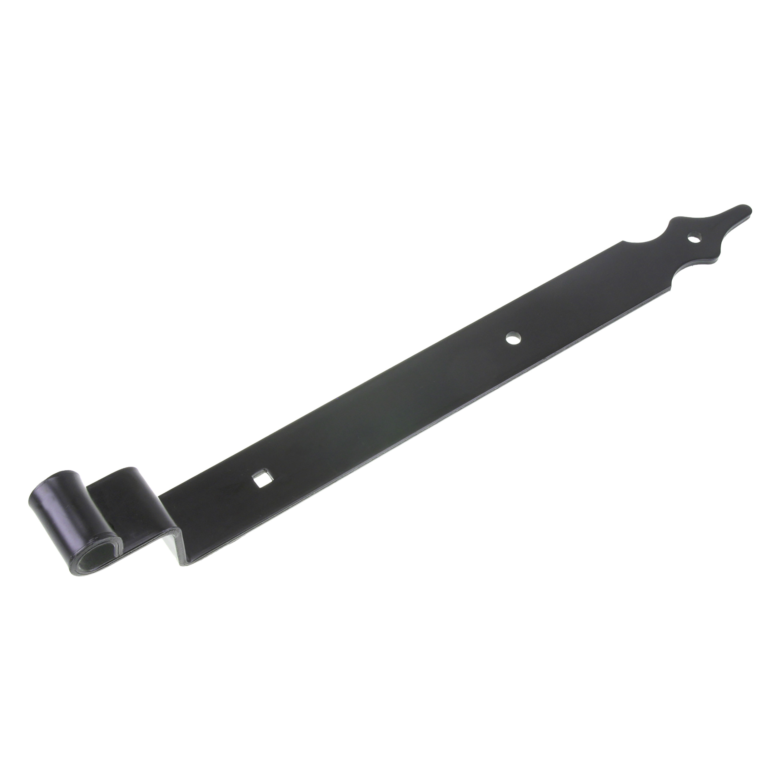 43.103.01 Starx  duimheng rustica - met bocht - zwart gelakt  450 mm - 16 mm duim