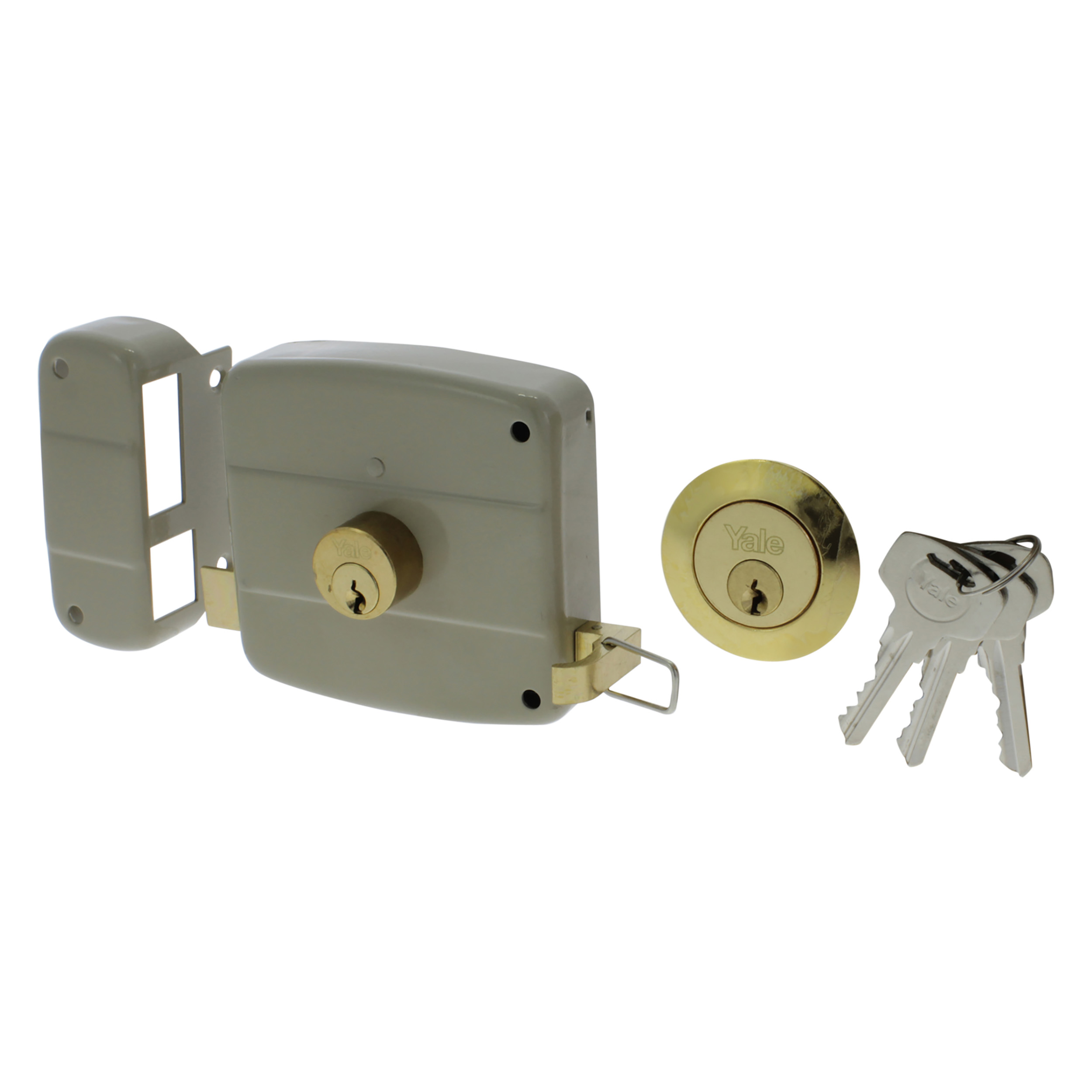 43.300.88 Yale  oplegslot type 415001 - links grijs 50 mm