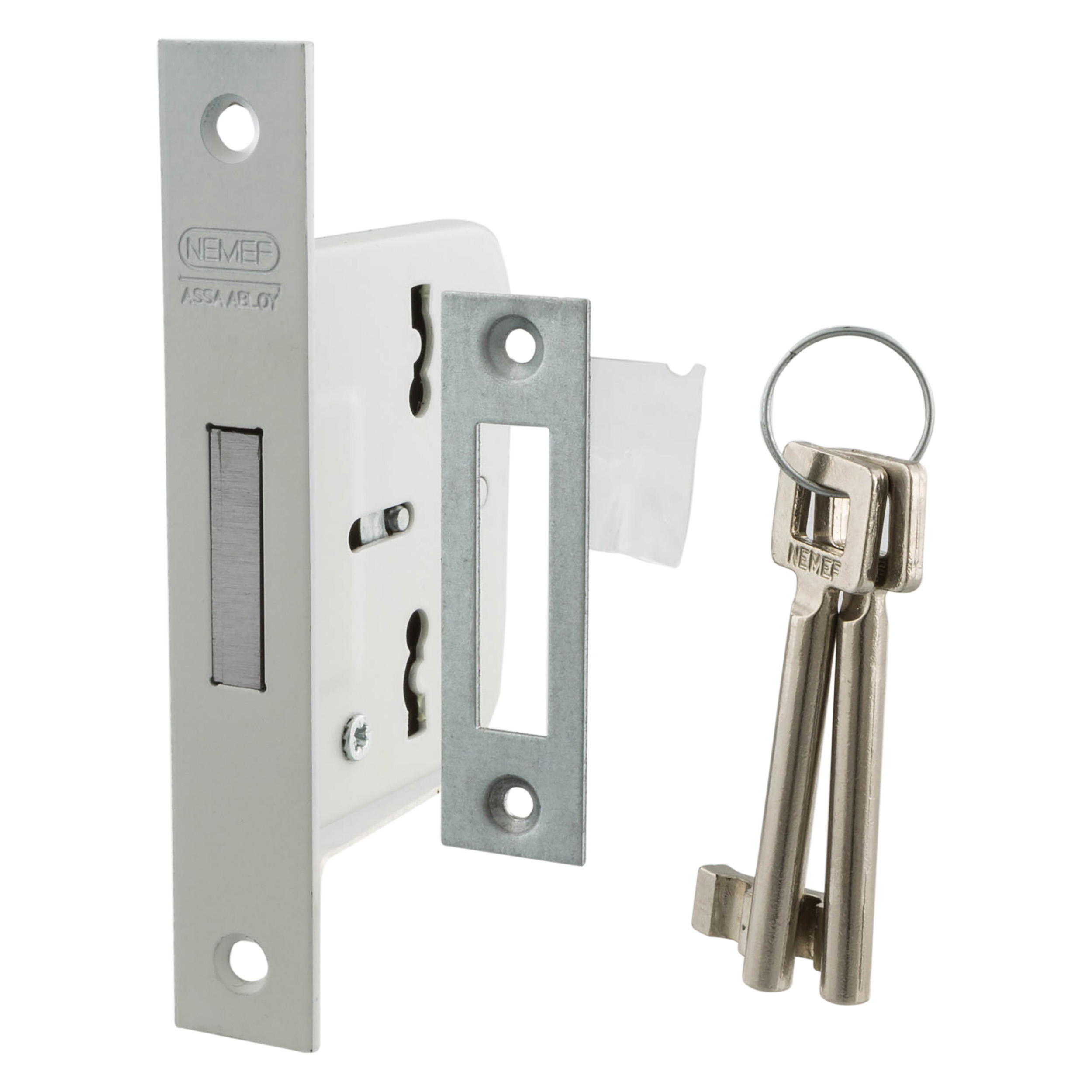43.302.15 Nemef  kastslot type 210/40 - rechts en links gelakt 133 x 22 mm