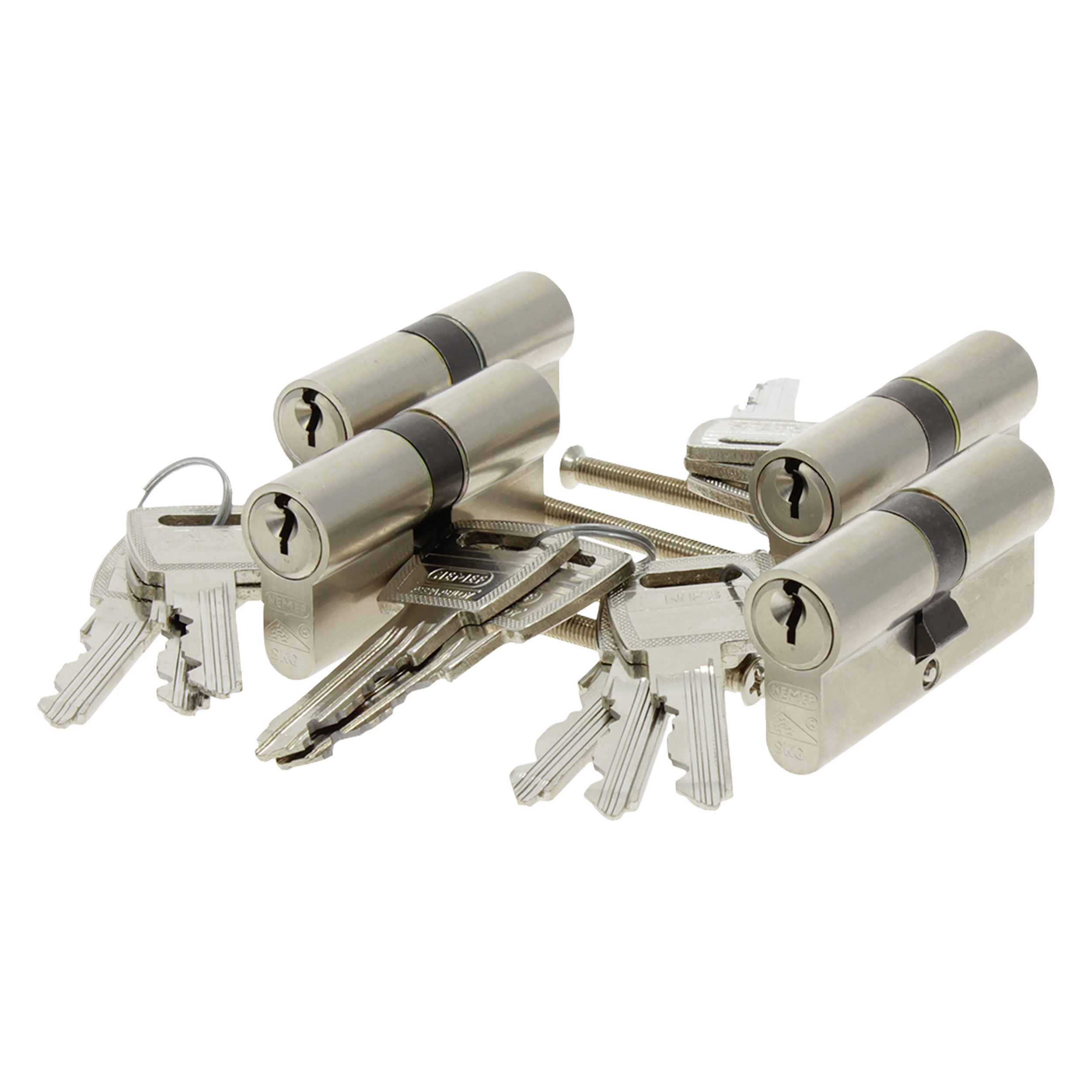 43.312.13 Nemef  profielcilinder type 132/9 - gelijksluitend - SKG***  61 mm