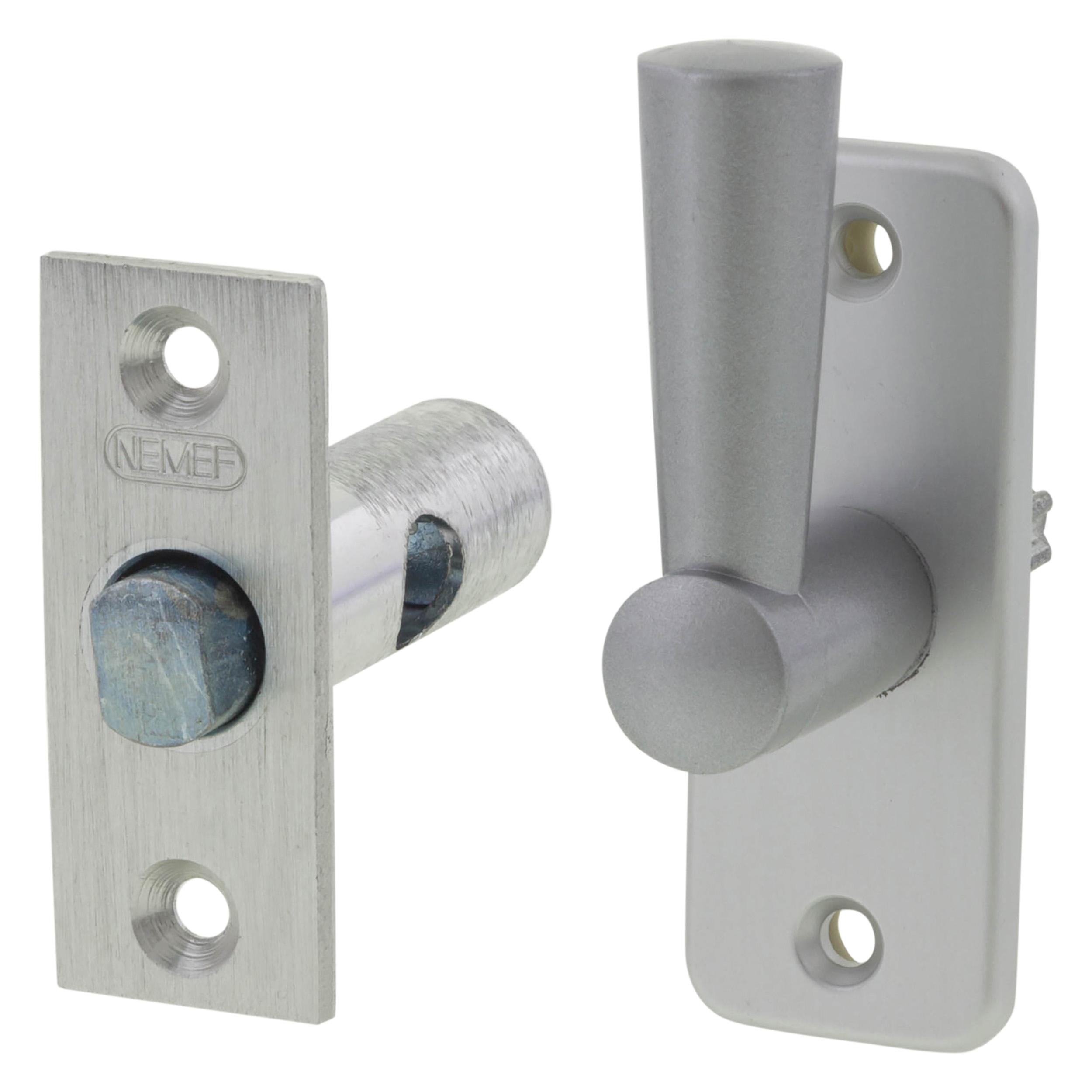 43.315.75 Nemef  insteekgrendel serie 2600 - aluminium F1  25 mm