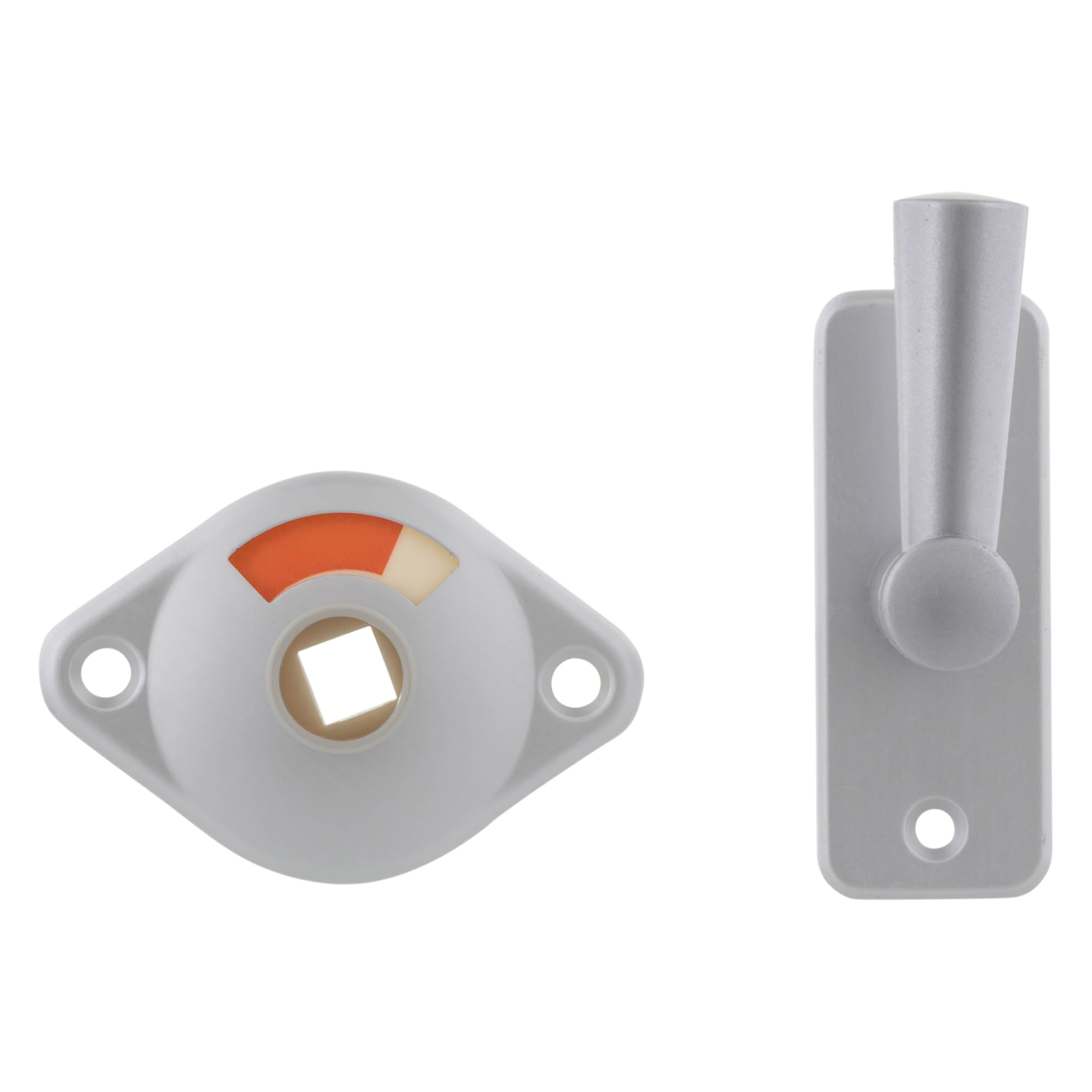 43.316.05 Nemef  wc insteekgrendel serie 2661 - aluminium F1  50 mm