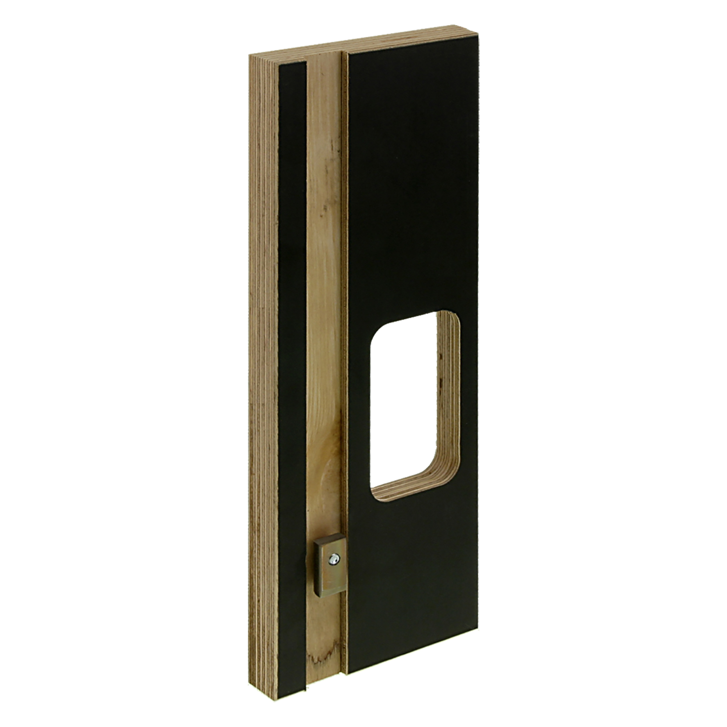 43.390.01   mal 1-delig - rechts bruin 76 x 76 mm