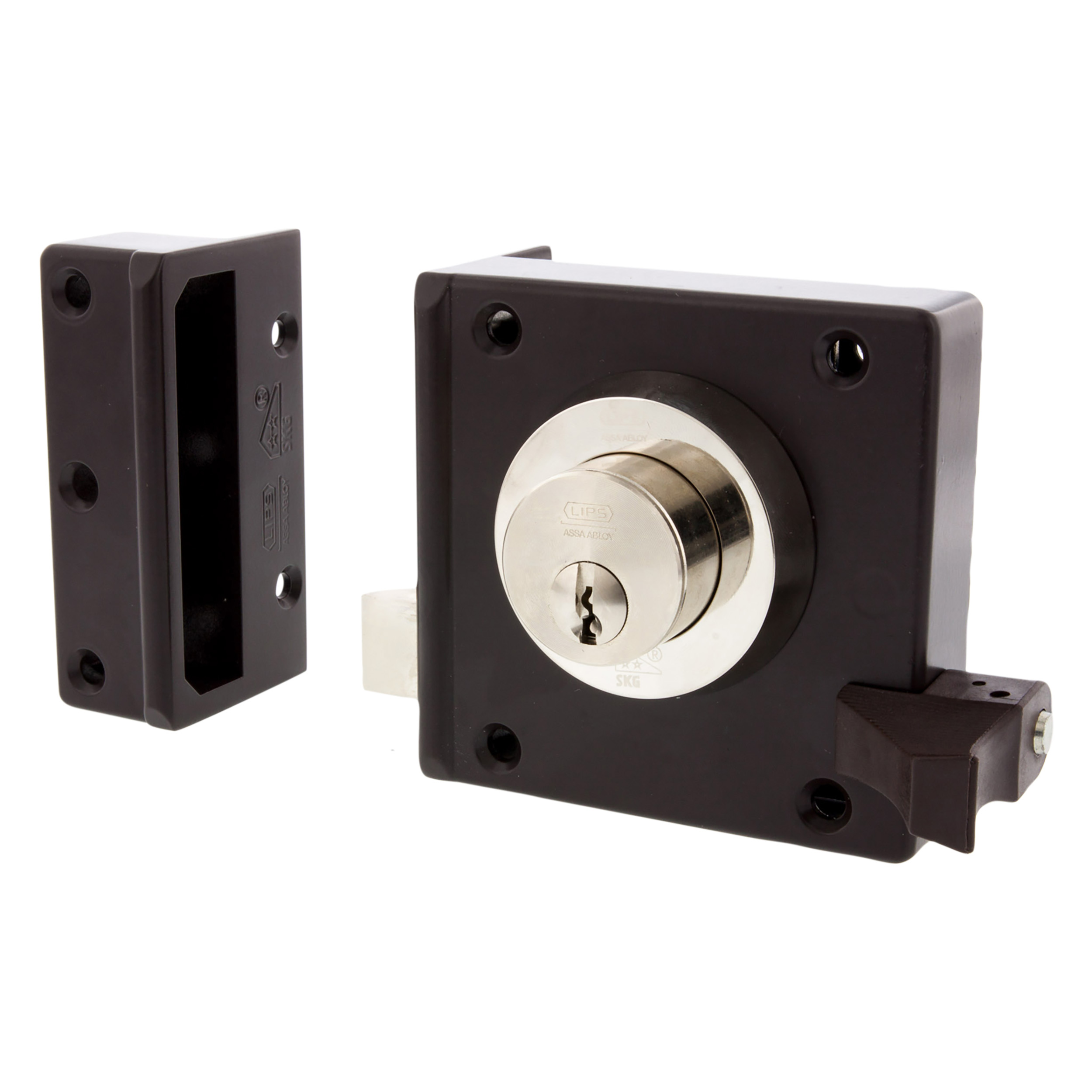 43.502.40 Lips  oplegslot type 1753dr - rechts - SKGV grijs 98 x 99 x 26 mm