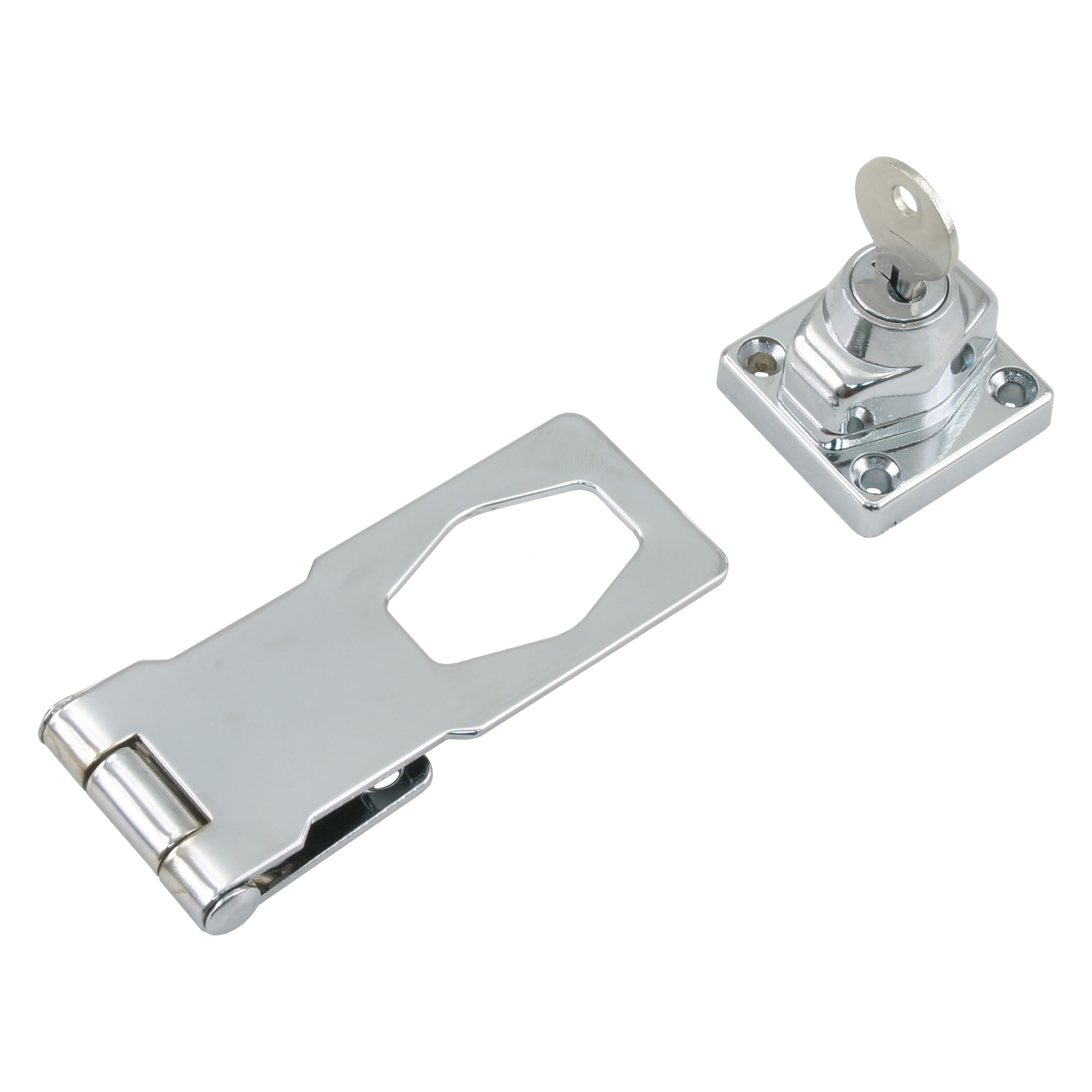 43.800.37   kistoverval met cilinder - verchroomd  100 x 40 mm