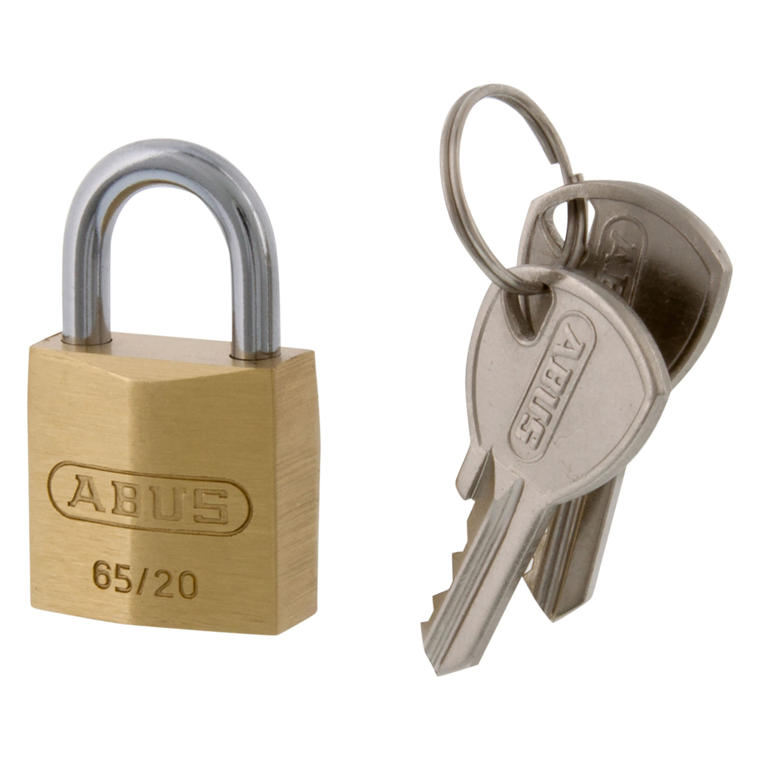 43.904.95 Abus  hangslot type 65c messing SKB 20 mm - BH 11 mm