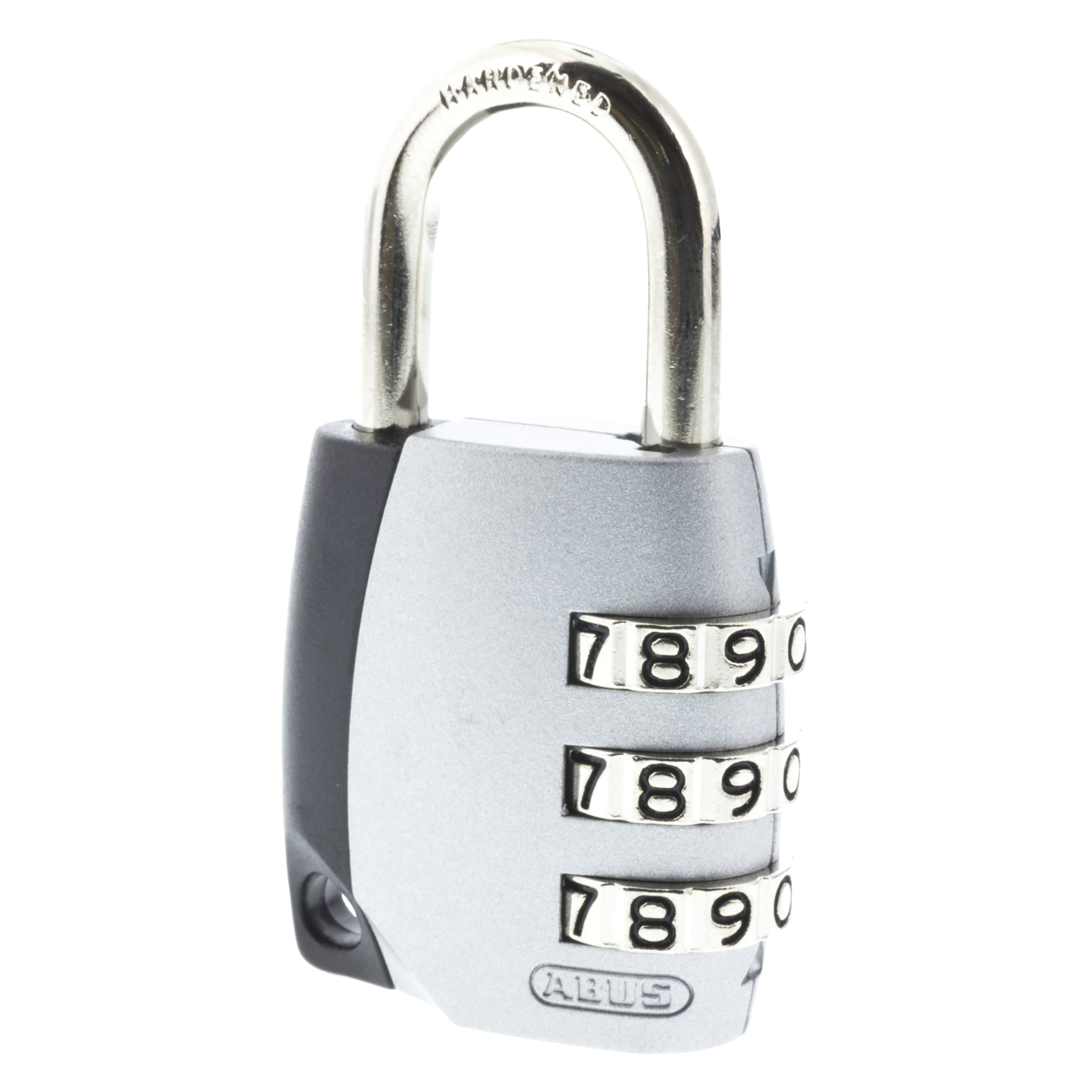 43.905.27 Abus  cijferslot type 155 - 3-cijferig zwart/grijs 30 mm