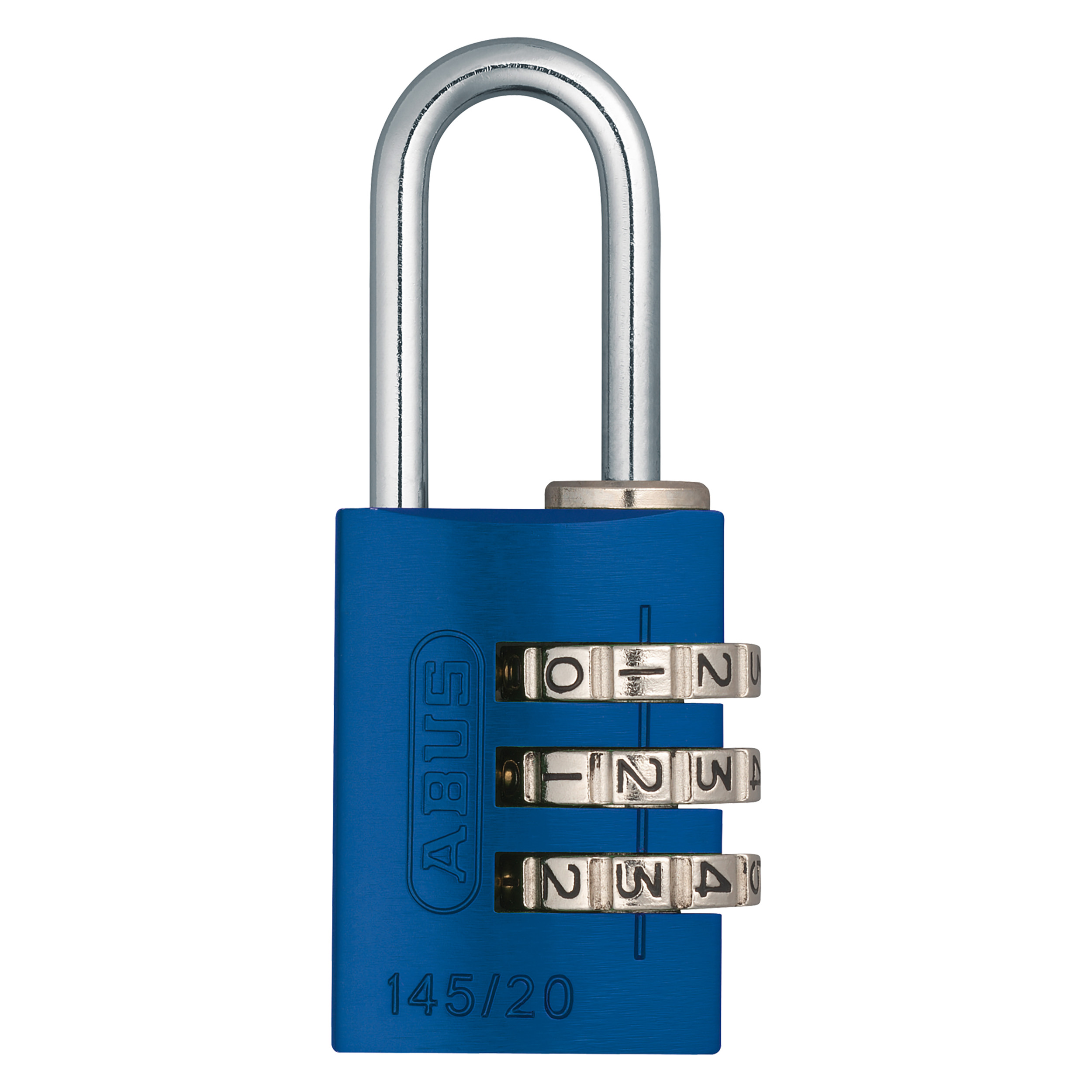 43.905.53 Abus  cijferhangslot type 145/20 - 3-cijferig - rainbow  20 mm