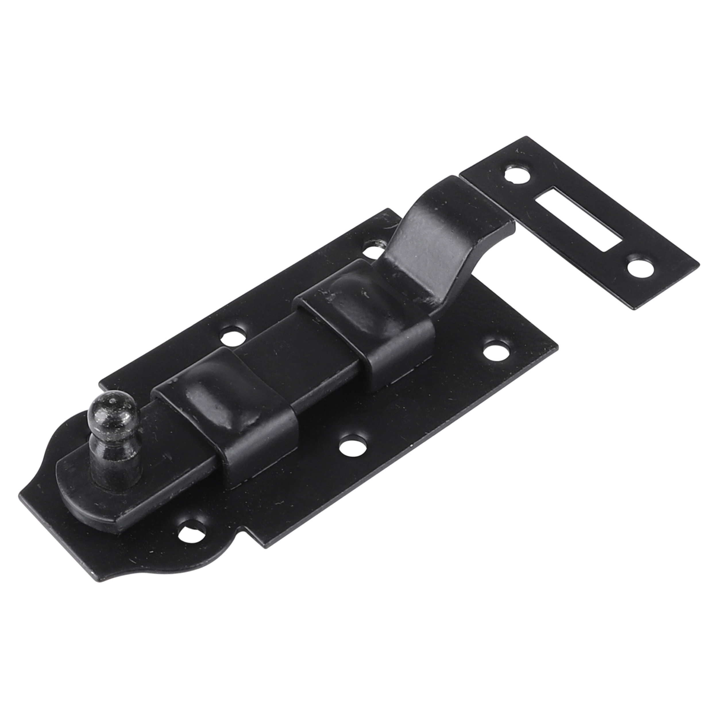 43.906.99 Starx  rolschuif met bocht en sluitplaat zwart 100 mm