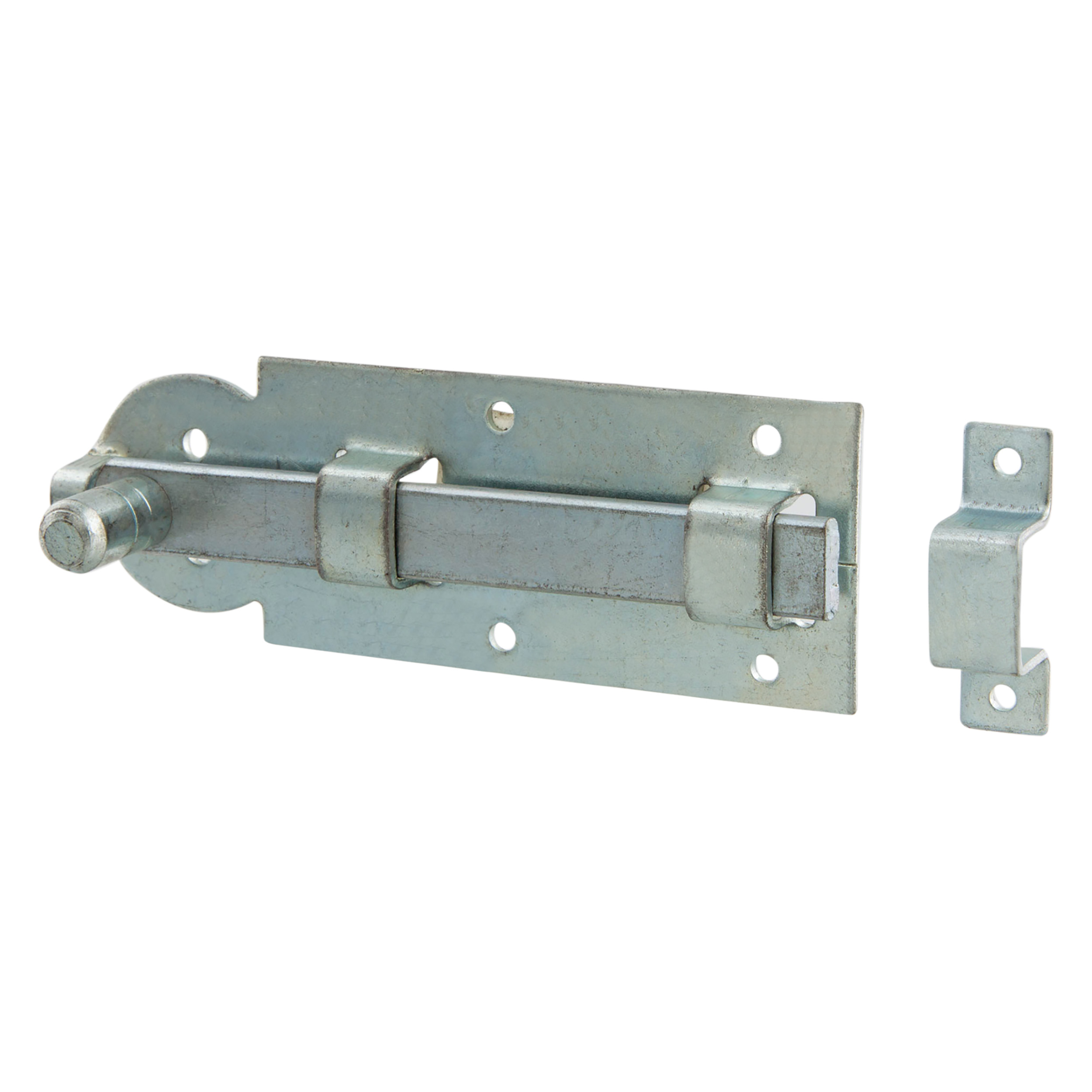 43.907.40   schuif met knop en lus - breed - verzinkt  100 mm
