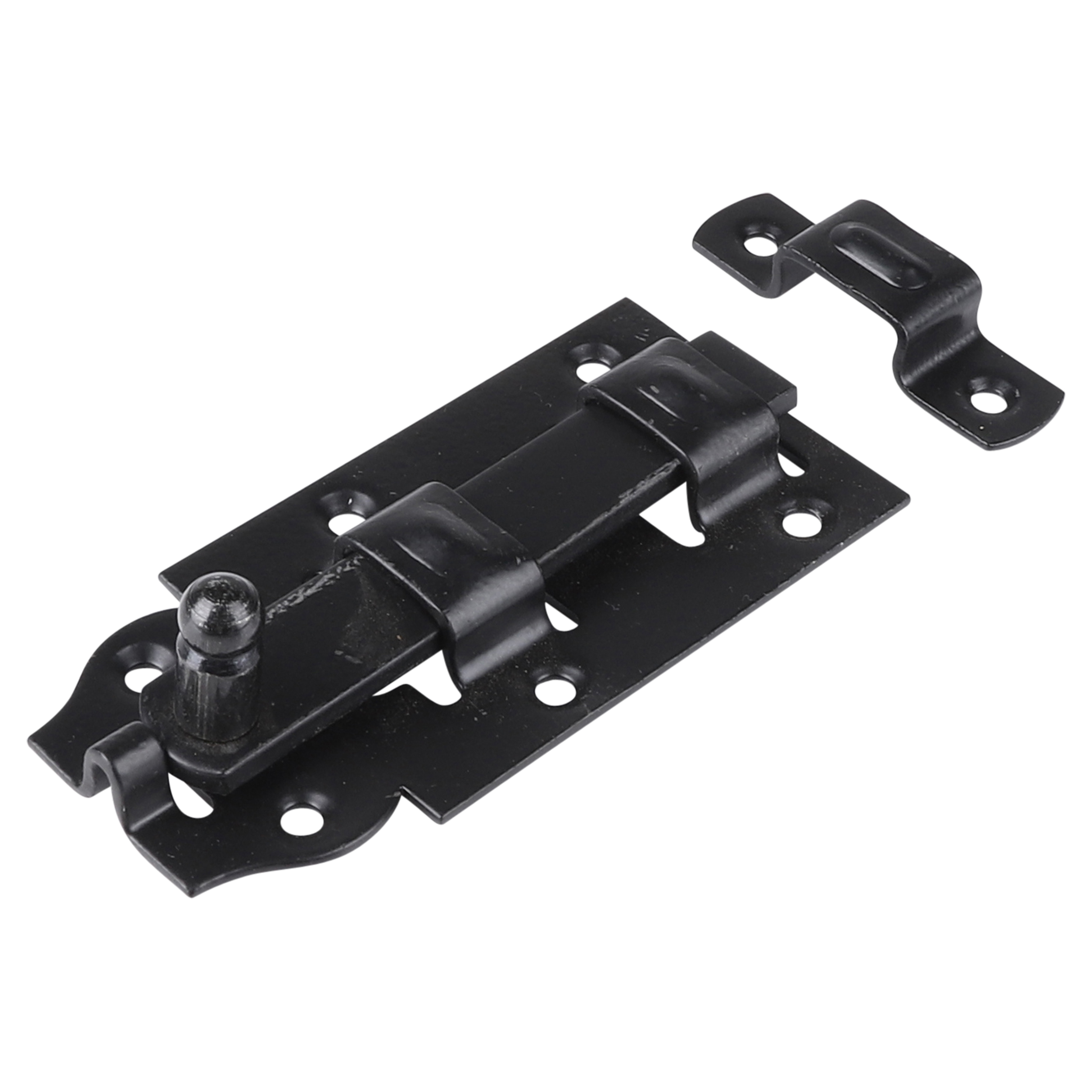 43.909.47 Starx  rolschuif met ronde knop en sluitlus - vlak zwart 100 mm