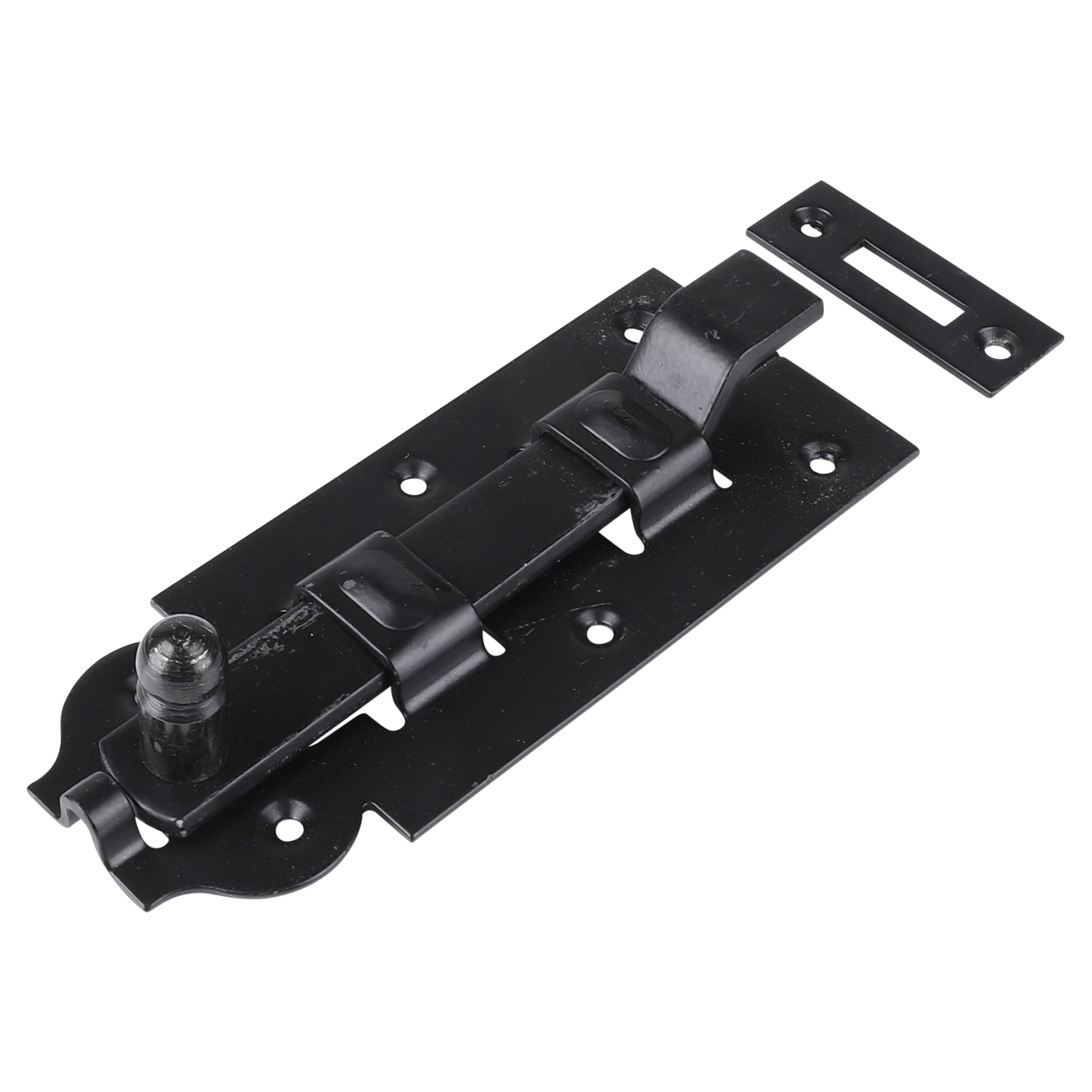 43.909.86 Starx  rolschuif met bocht en sluitplaat zwart 140 mm