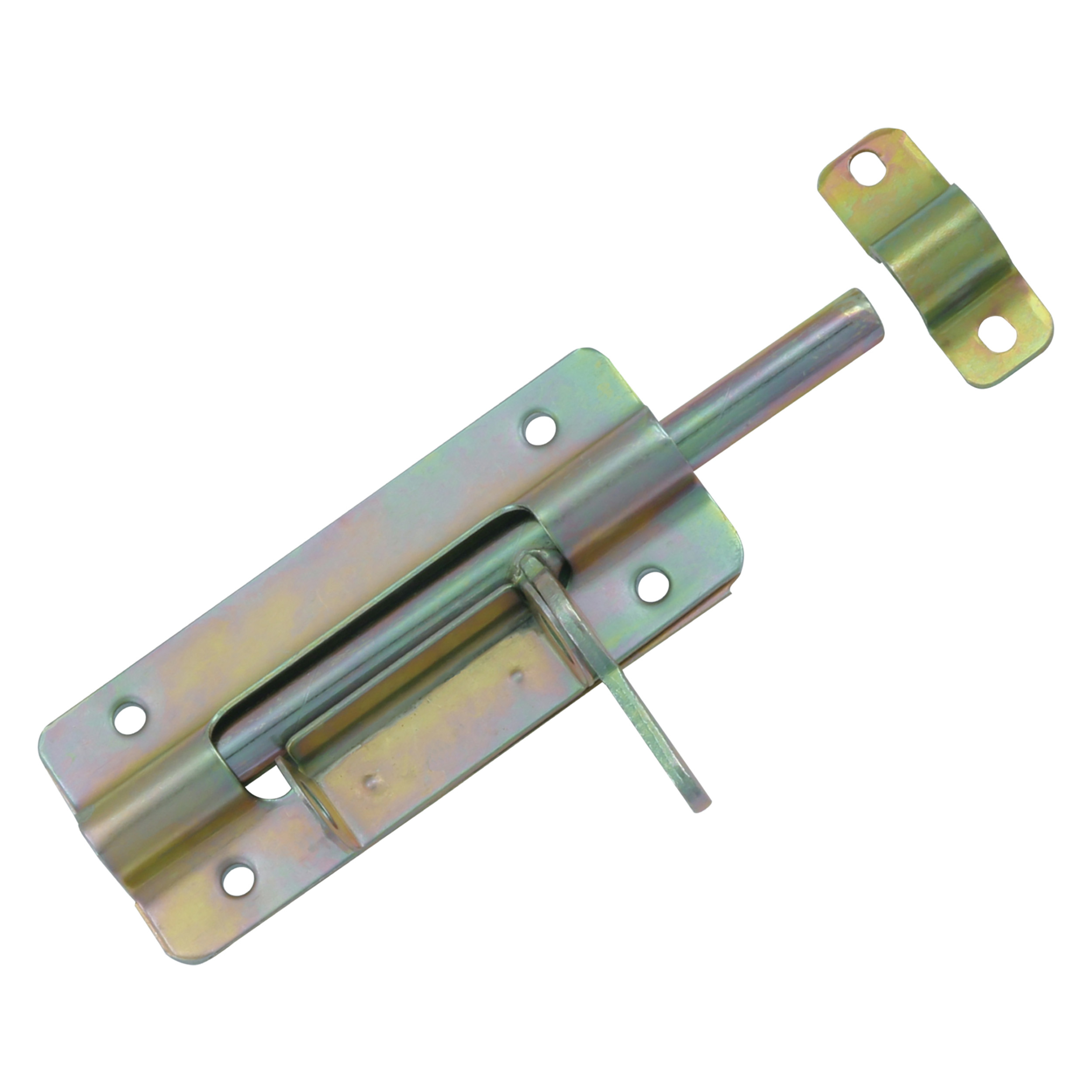 43.910.70 Starx  deurgrendel met slotoog - gebichromatiseerd  100 mm