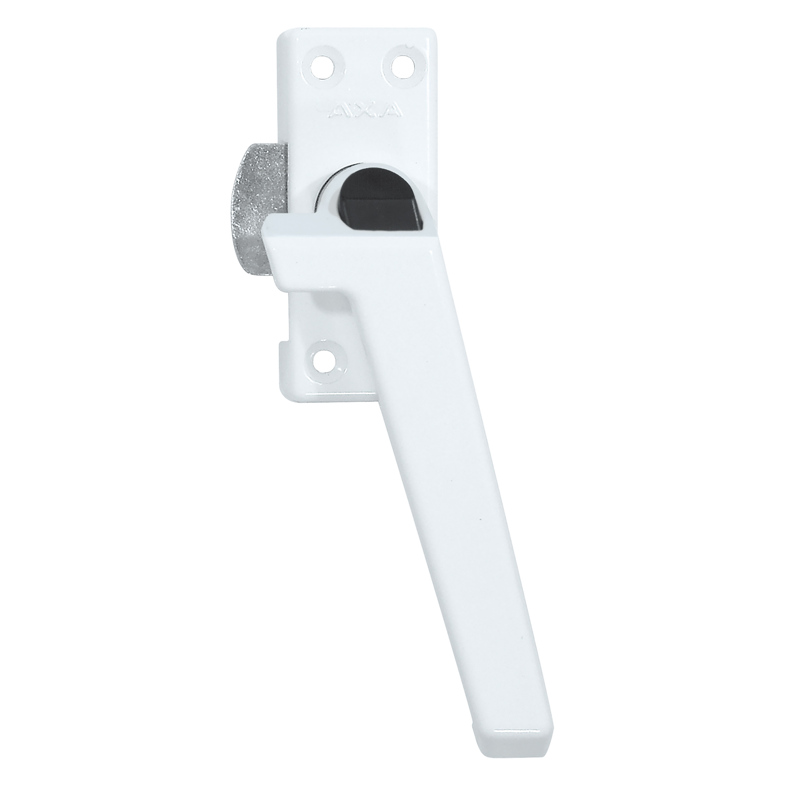44.001.27 Axa  raamsluiting plat model met knop - rechts - type 3308 wit 74 x 30 mm