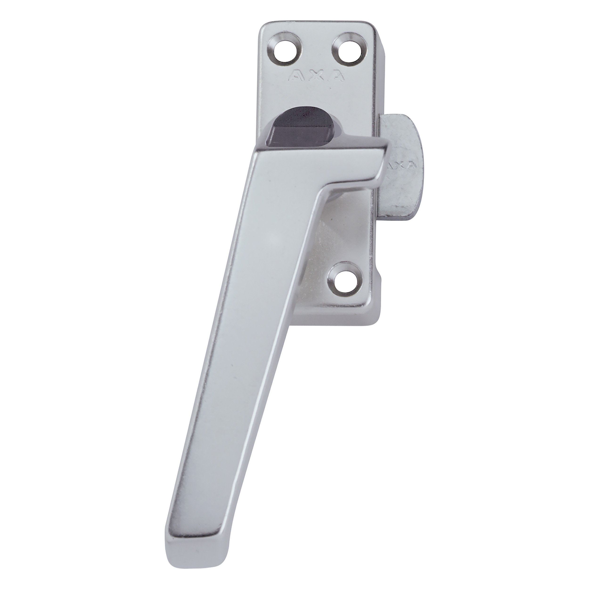 44.001.36 Axa  raamsluiting met knop - links - type 3308 aluminium F1 74 x 30 mm