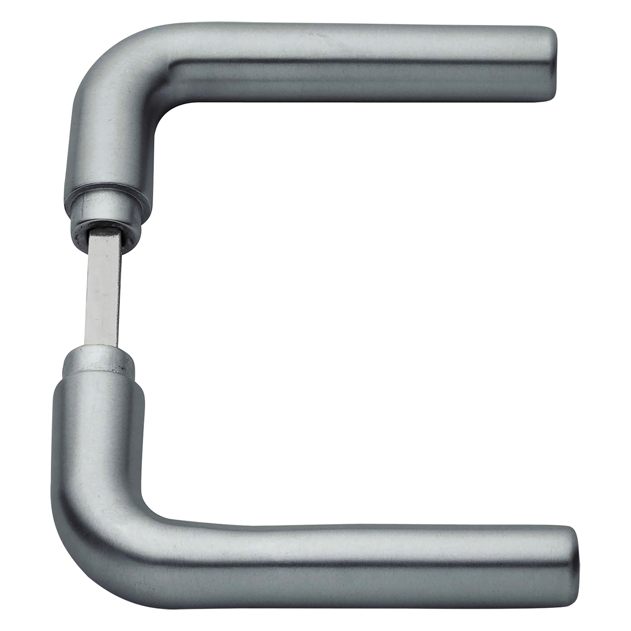 44.003.65 Axa  deurkruk L - met universele krukstift aluminium F1 