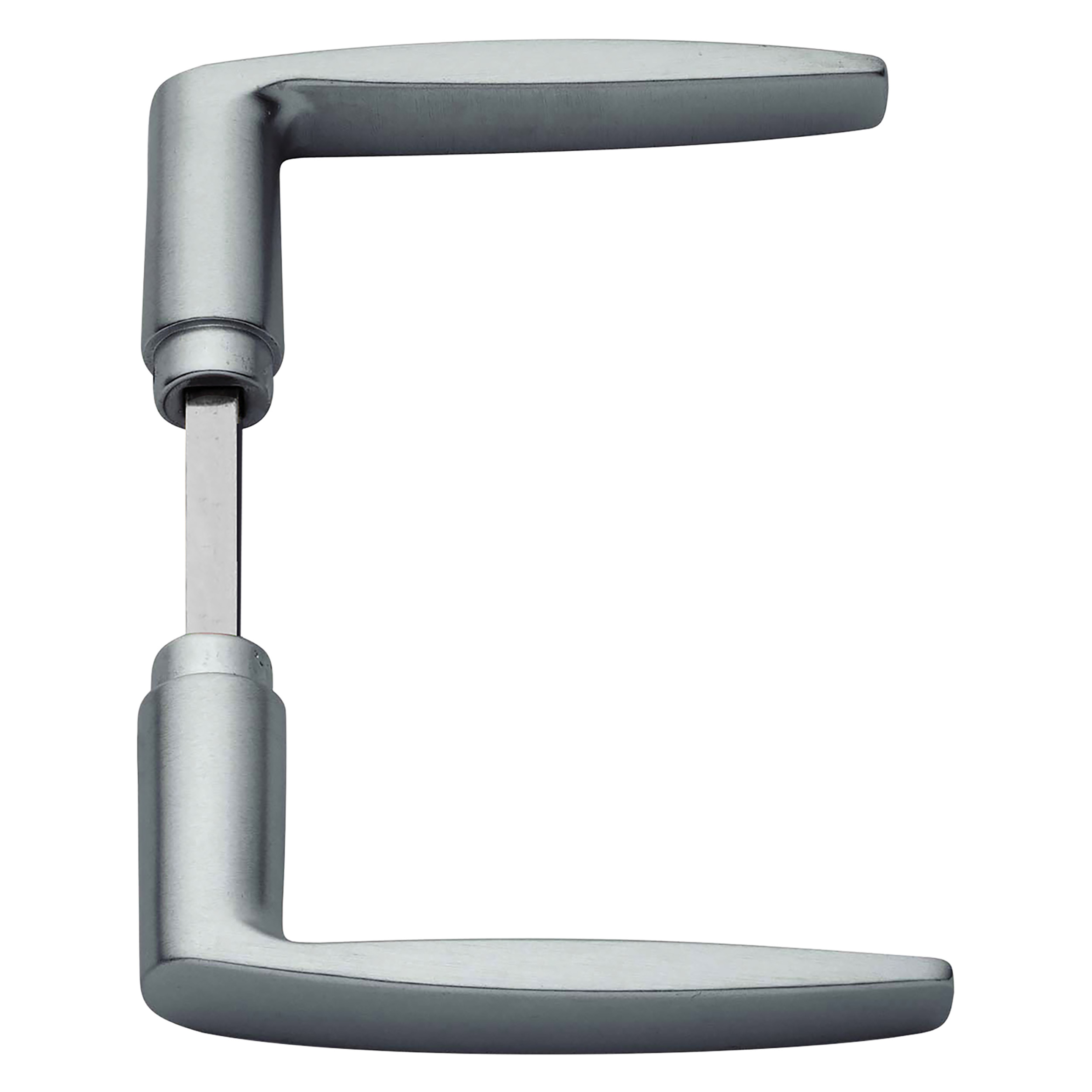 44.003.67 Axa  deurkruk curve - met universele krukstift aluminium F1 