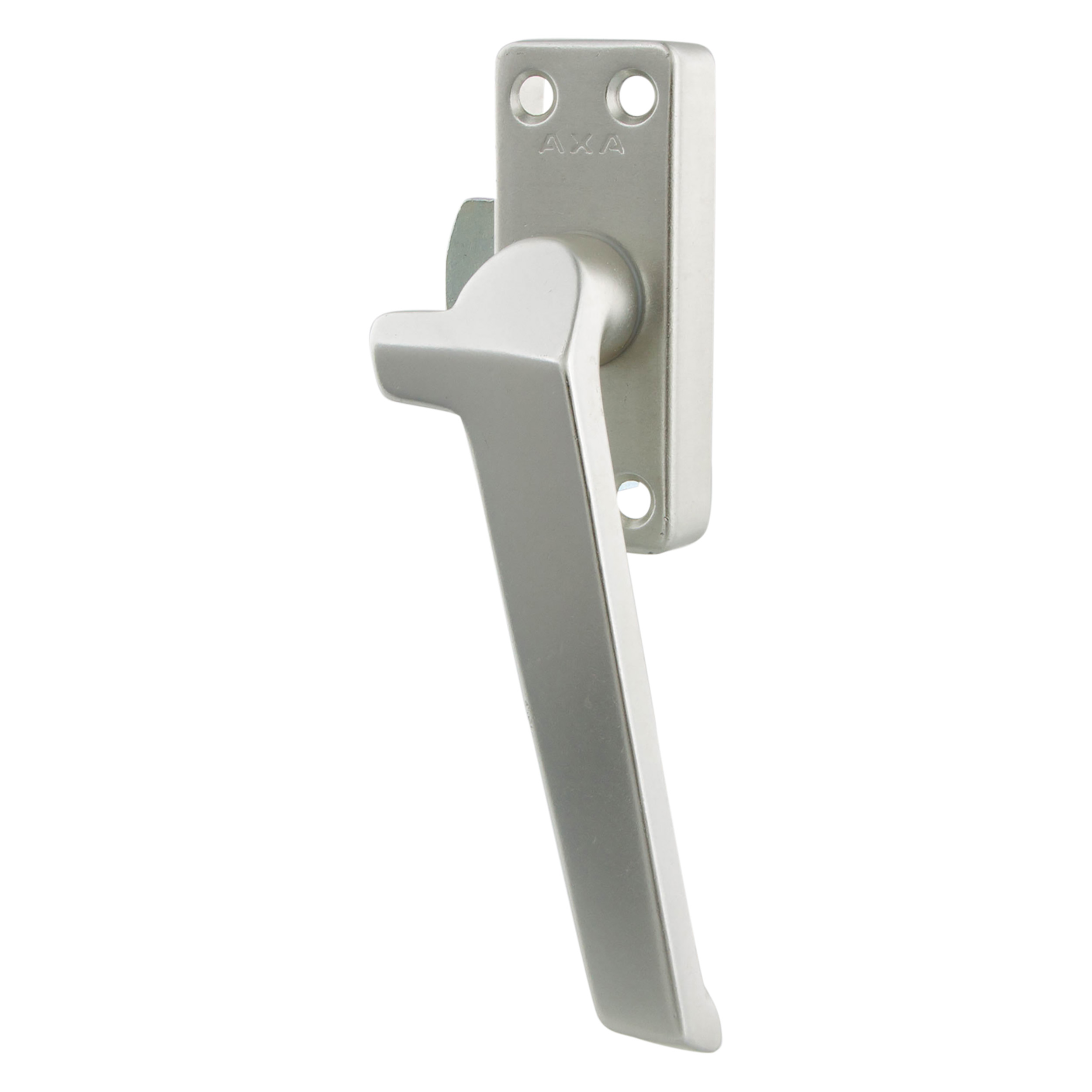 44.005.01 Axa  raamsluiting plat model met nok - rechts - type 3302 aluminium F2 74 x 30 mm