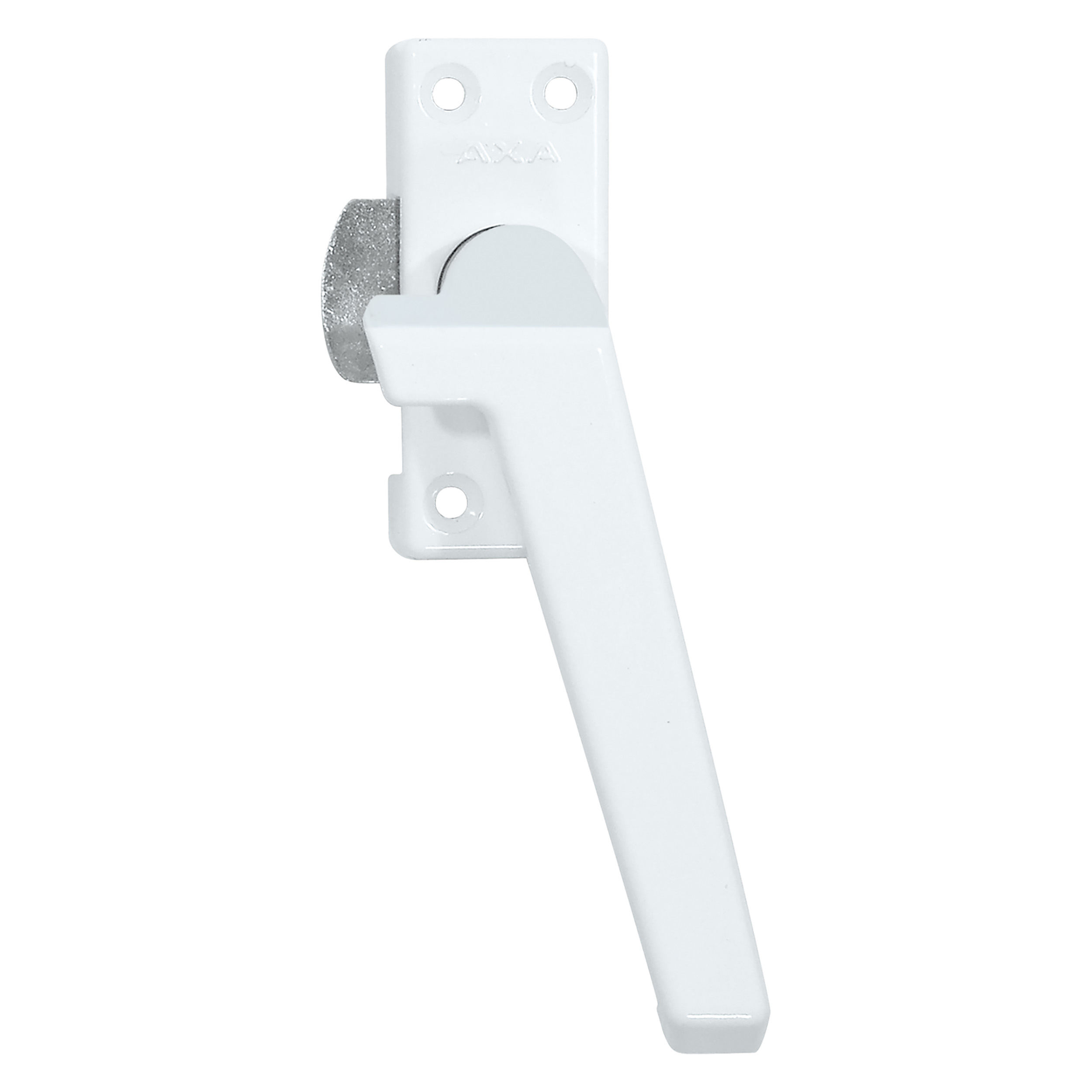 44.005.04 Axa  raamsluiting plat model met nok - rechts - type 3302 wit 74 x 30 mm