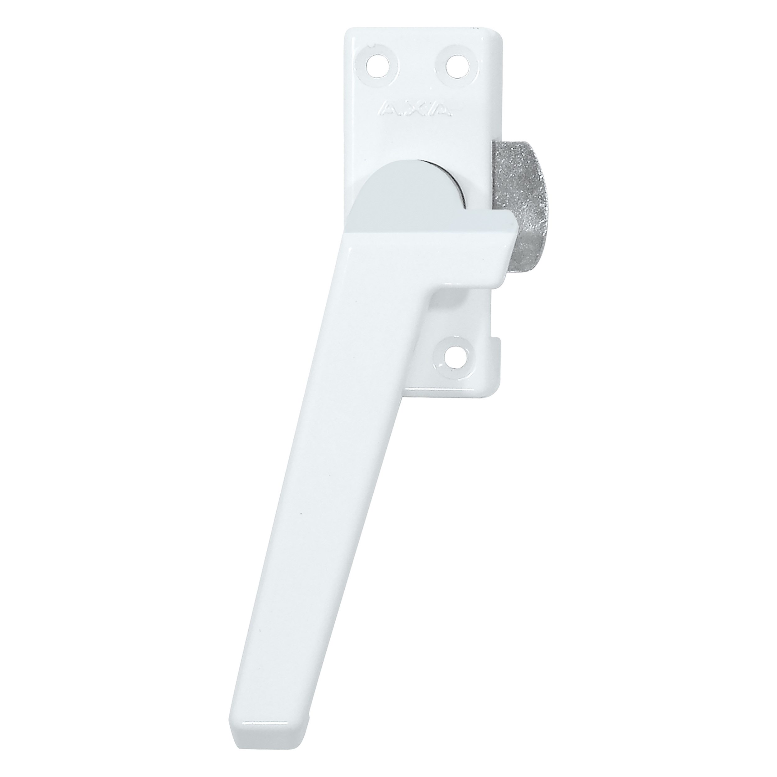 44.005.09 Axa  raamsluiting plat model met nok - links - type 3302 wit 74 x 30 mm