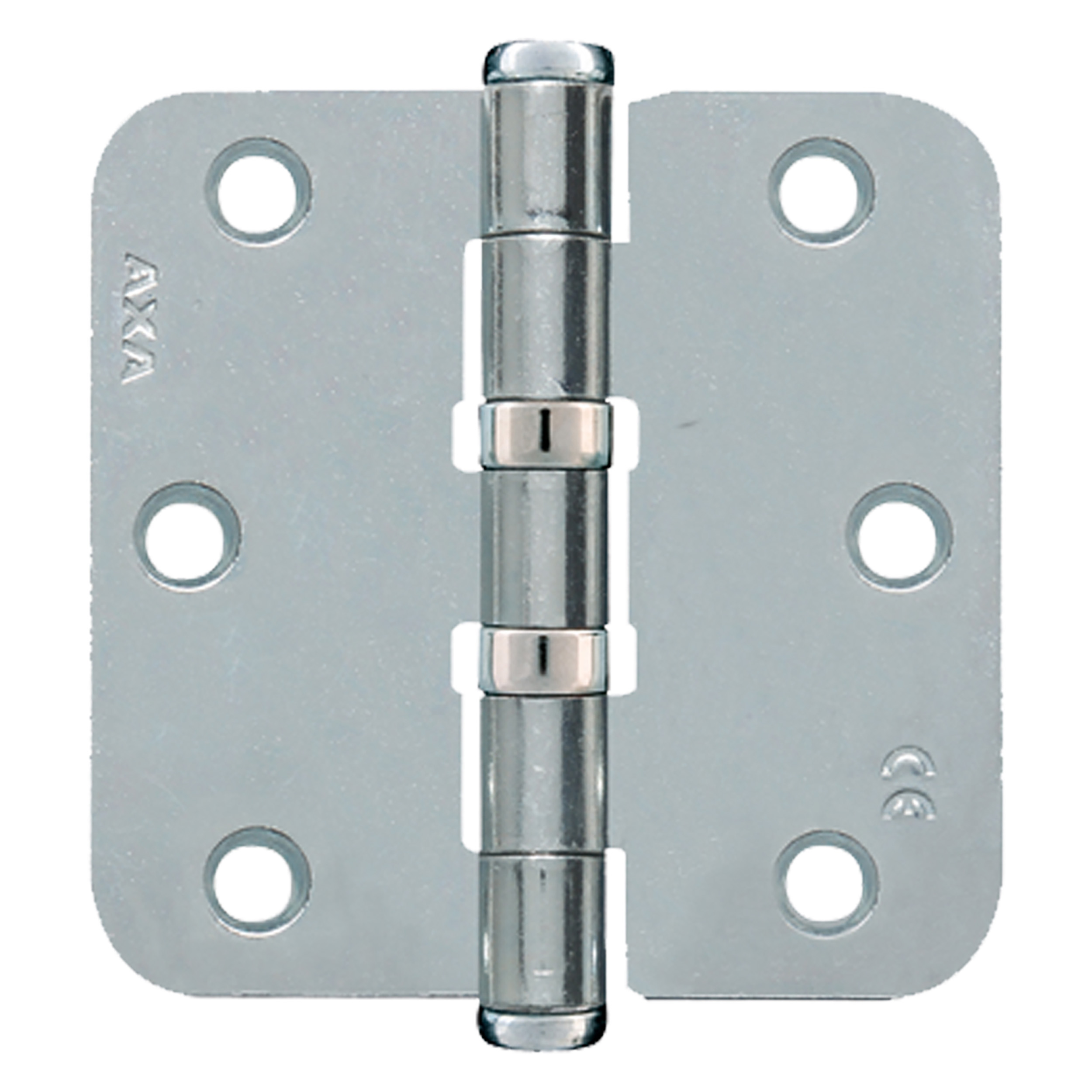 44.009.72 Axa  kogelscharnier vierkant model - met ronde hoeken - verzinkt  76 x 76 mm