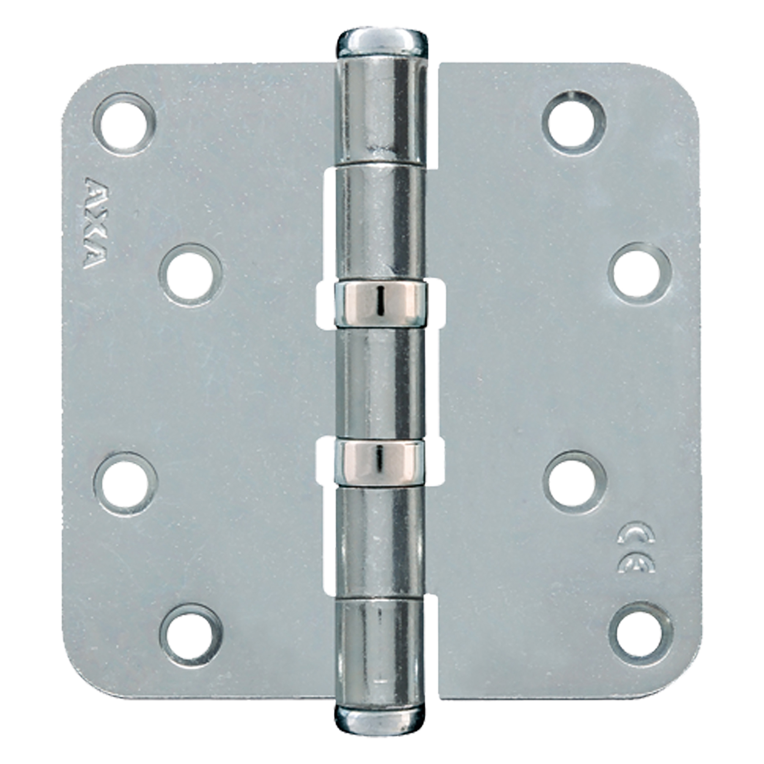 44.009.73 Axa  kogelscharnier vierkant model - met ronde hoeken - verzinkt  89 x 89 mm
