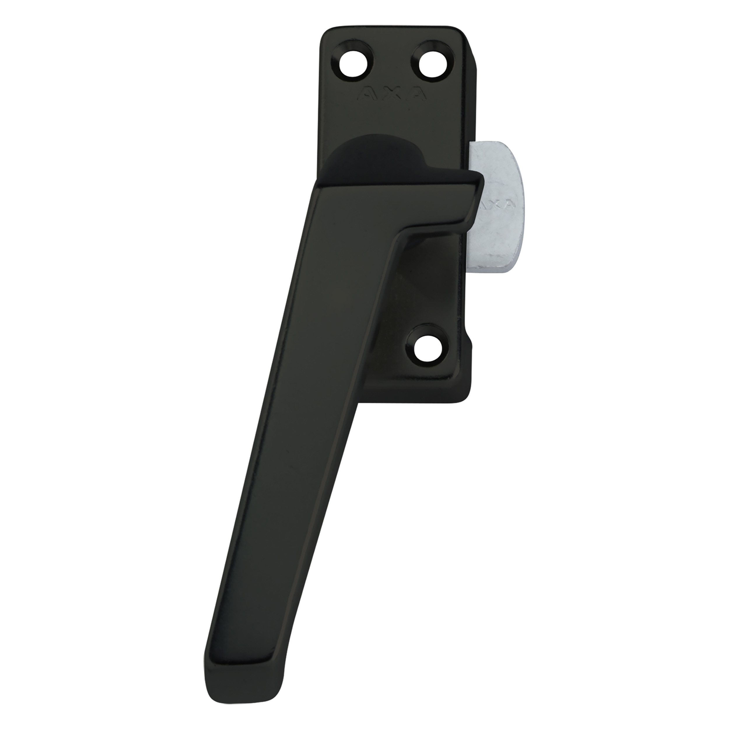 44.020.98 Axa  raamsluiting met nok - links - type 3302 zwart 74 x 30 mm