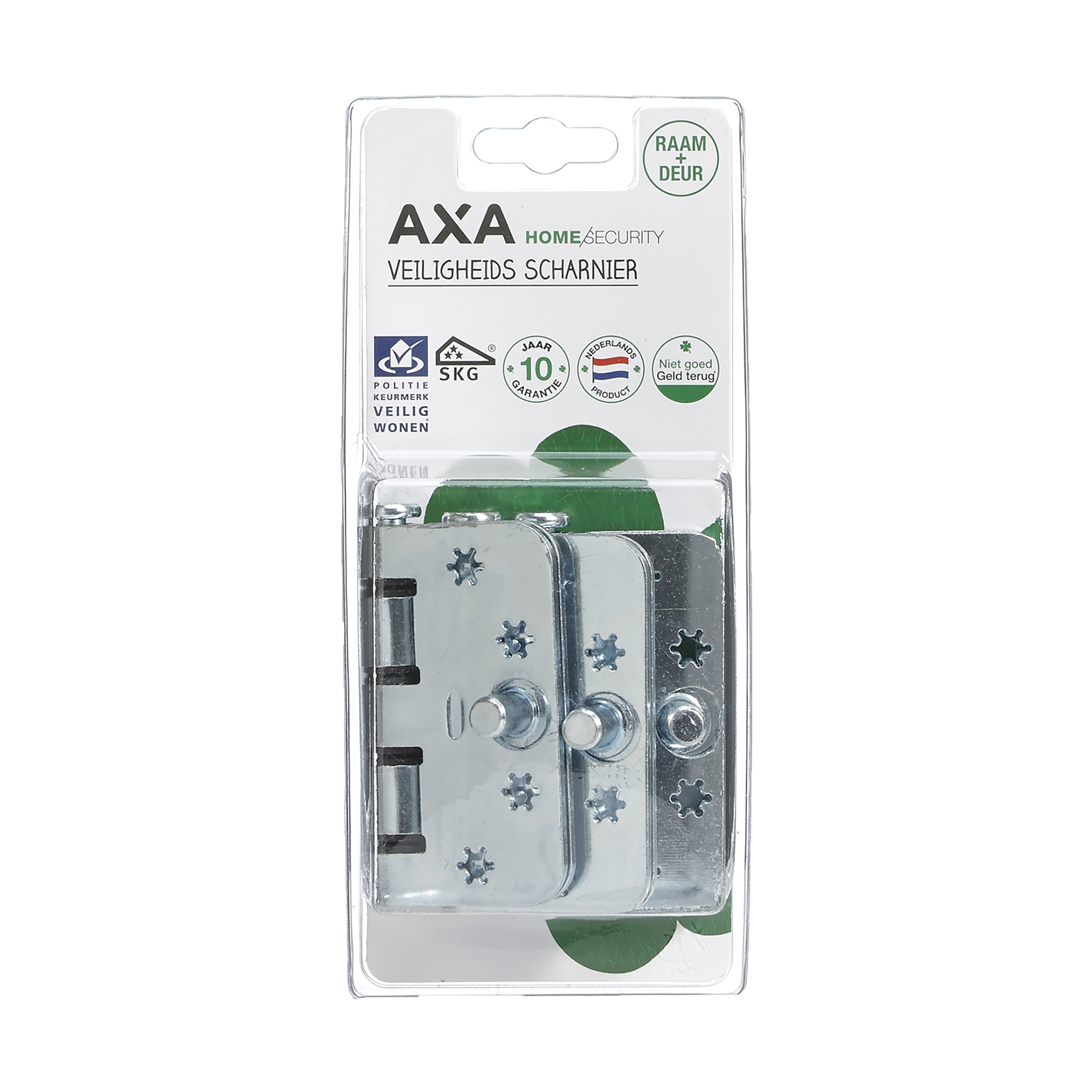 44.021.33 Axa Smart Easyfix veiligheidsscharnier easyfix - vierkant model - met ronde hoeken - SKG*** - 89 x 89 x 3 mm